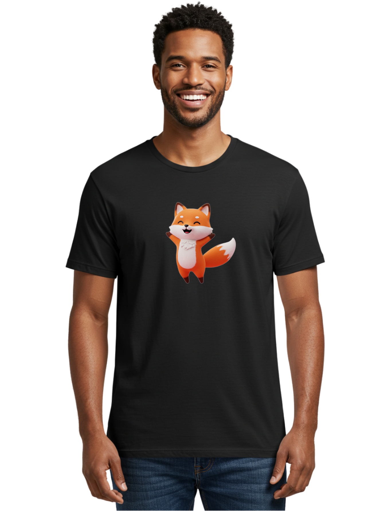 Cartoon-Fox-3 Men'S Graphic Tee, 100% Cotton, Comfortable Casual Summer Wear, Machine Washable, Vintage Camera, Old Camera, Antique Camera, Black Camera, Classic Photography, Photography Equipment, Nostalgic Device, Film Camera, Camera Art Baj385