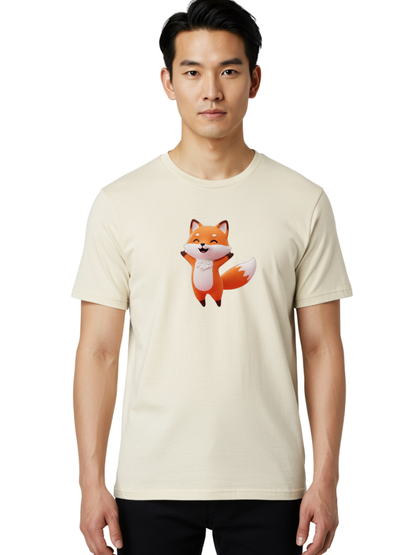 Cartoon-Fox-3 Men'S Graphic Tee, 100% Cotton, Comfortable Casual Summer Wear, Machine Washable, Vintage Camera, Old Camera, Antique Camera, Black Camera, Classic Photography, Photography Equipment, Nostalgic Device, Film Camera, Camera Art Baj385