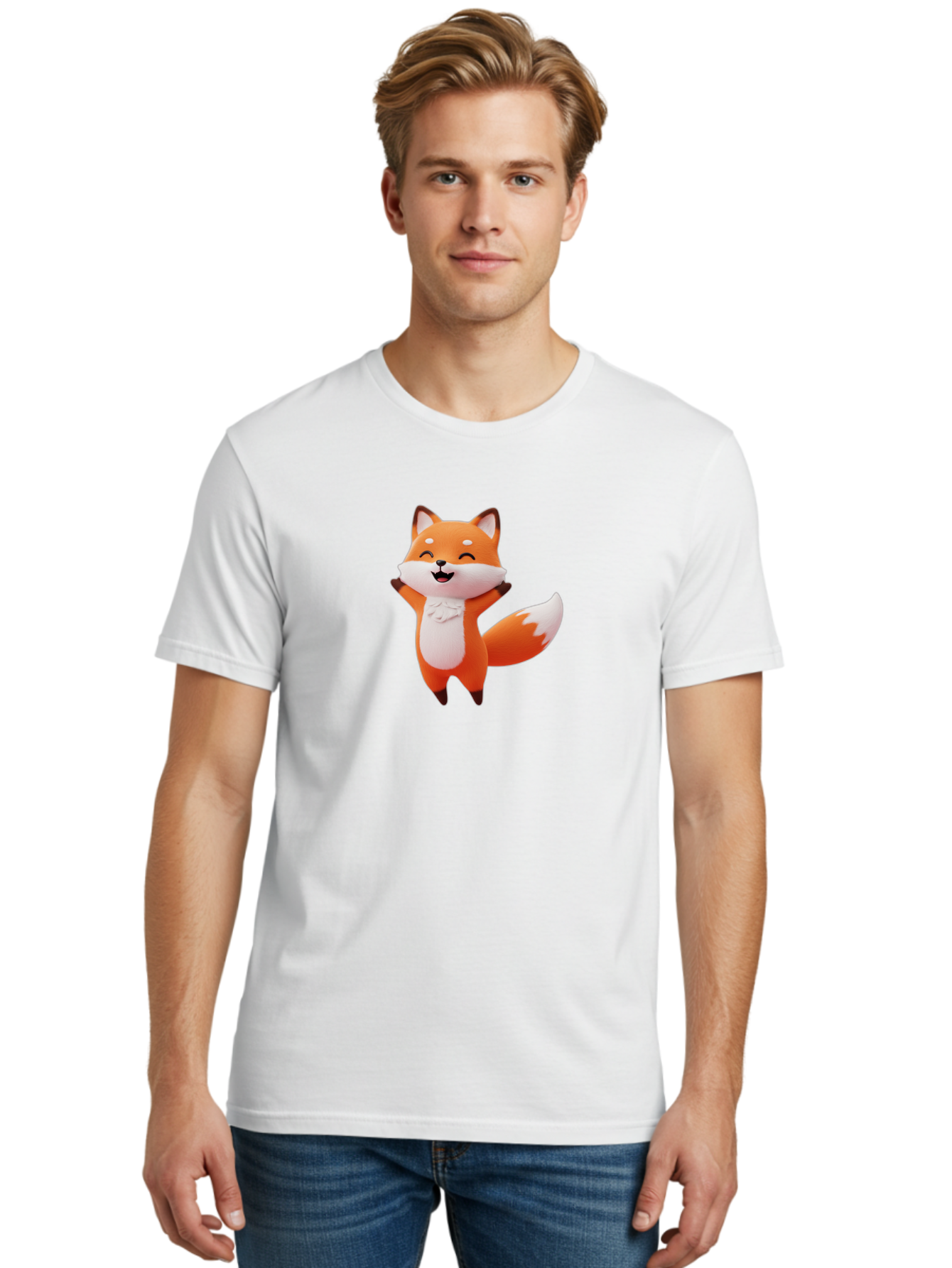 Cartoon-Fox-3 Men'S Graphic Tee, 100% Cotton, Comfortable Casual Summer Wear, Machine Washable, Vintage Camera, Old Camera, Antique Camera, Black Camera, Classic Photography, Photography Equipment, Nostalgic Device, Film Camera, Camera Art Baj385