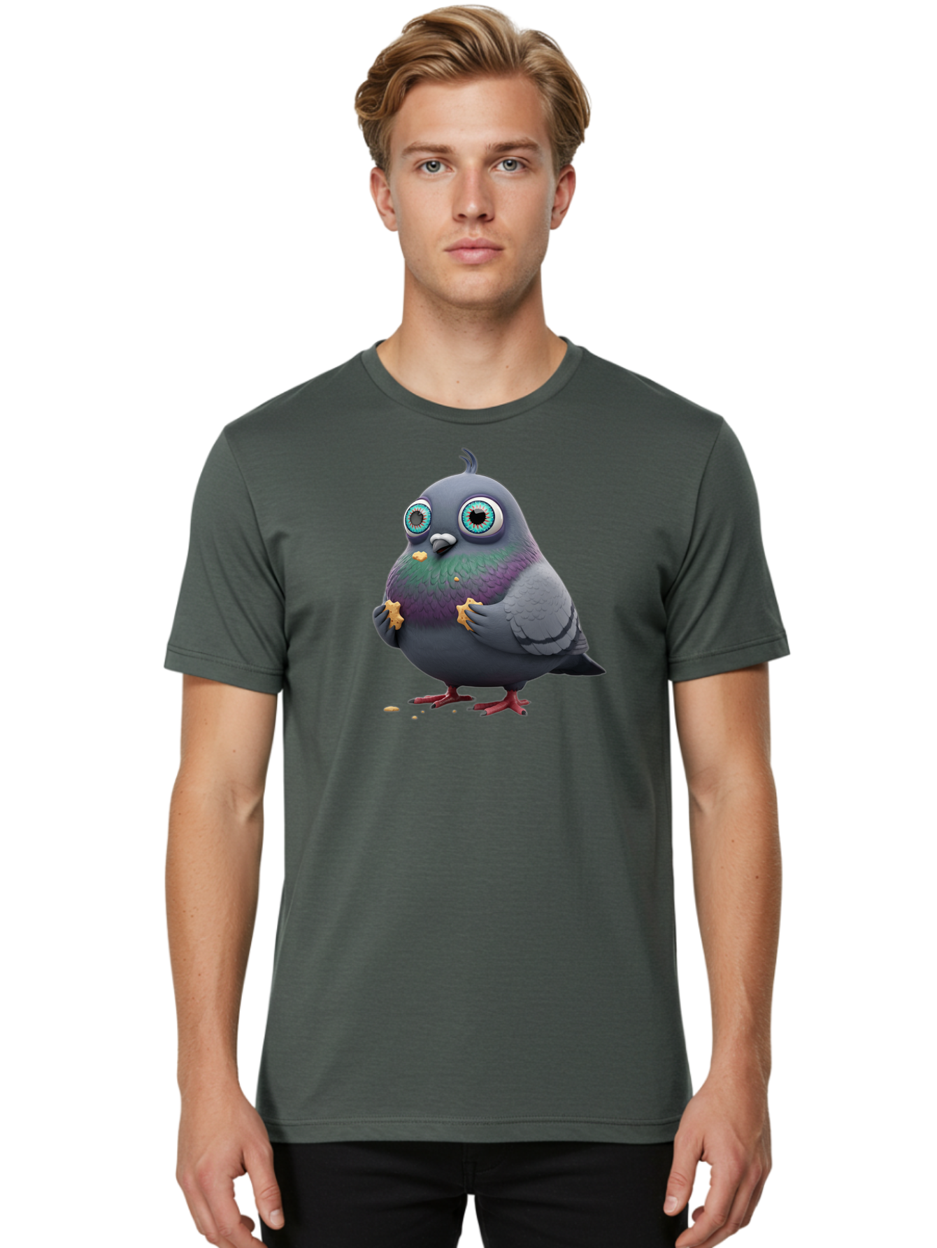 Cartoon-Pigeon Men'S Graphic Tee, 100% Cotton, Comfortable Casual Summer Wear, Machine Washable, Vintage Camera, Old Camera, Antique Camera, Black Camera, Classic Photography, Photography Equipment, Nostalgic Device, Film Camera, Camera Art Baj387