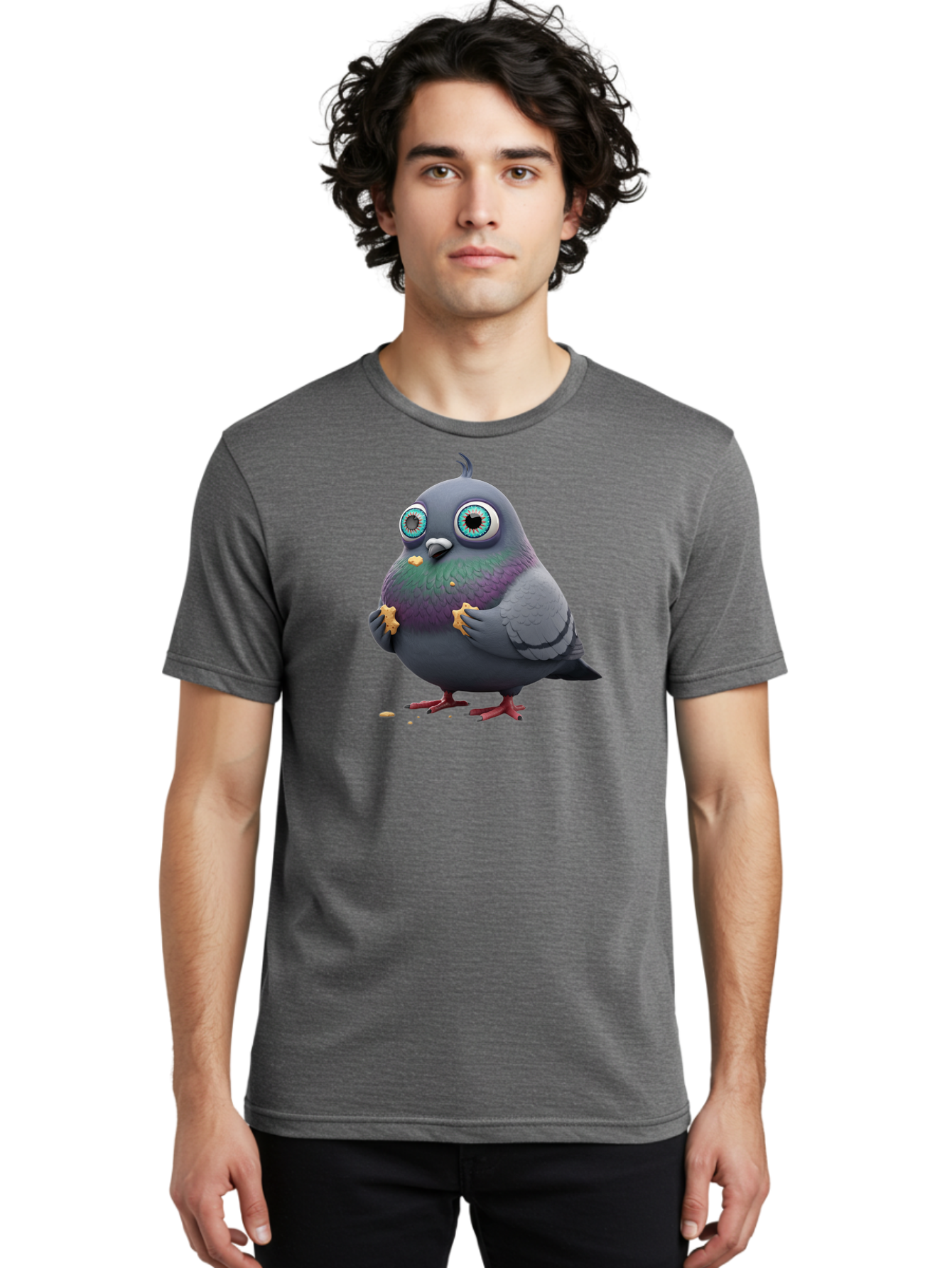 Cartoon-Pigeon Men'S Graphic Tee, 100% Cotton, Comfortable Casual Summer Wear, Machine Washable, Vintage Camera, Old Camera, Antique Camera, Black Camera, Classic Photography, Photography Equipment, Nostalgic Device, Film Camera, Camera Art Baj387