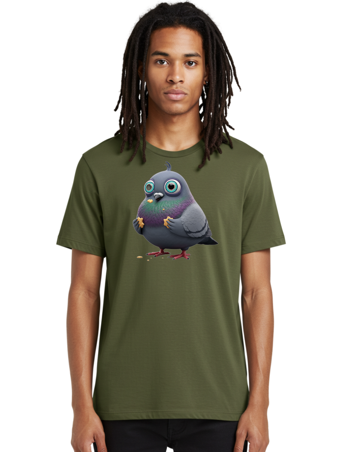 Cartoon-Pigeon Men'S Graphic Tee, 100% Cotton, Comfortable Casual Summer Wear, Machine Washable, Vintage Camera, Old Camera, Antique Camera, Black Camera, Classic Photography, Photography Equipment, Nostalgic Device, Film Camera, Camera Art Baj387