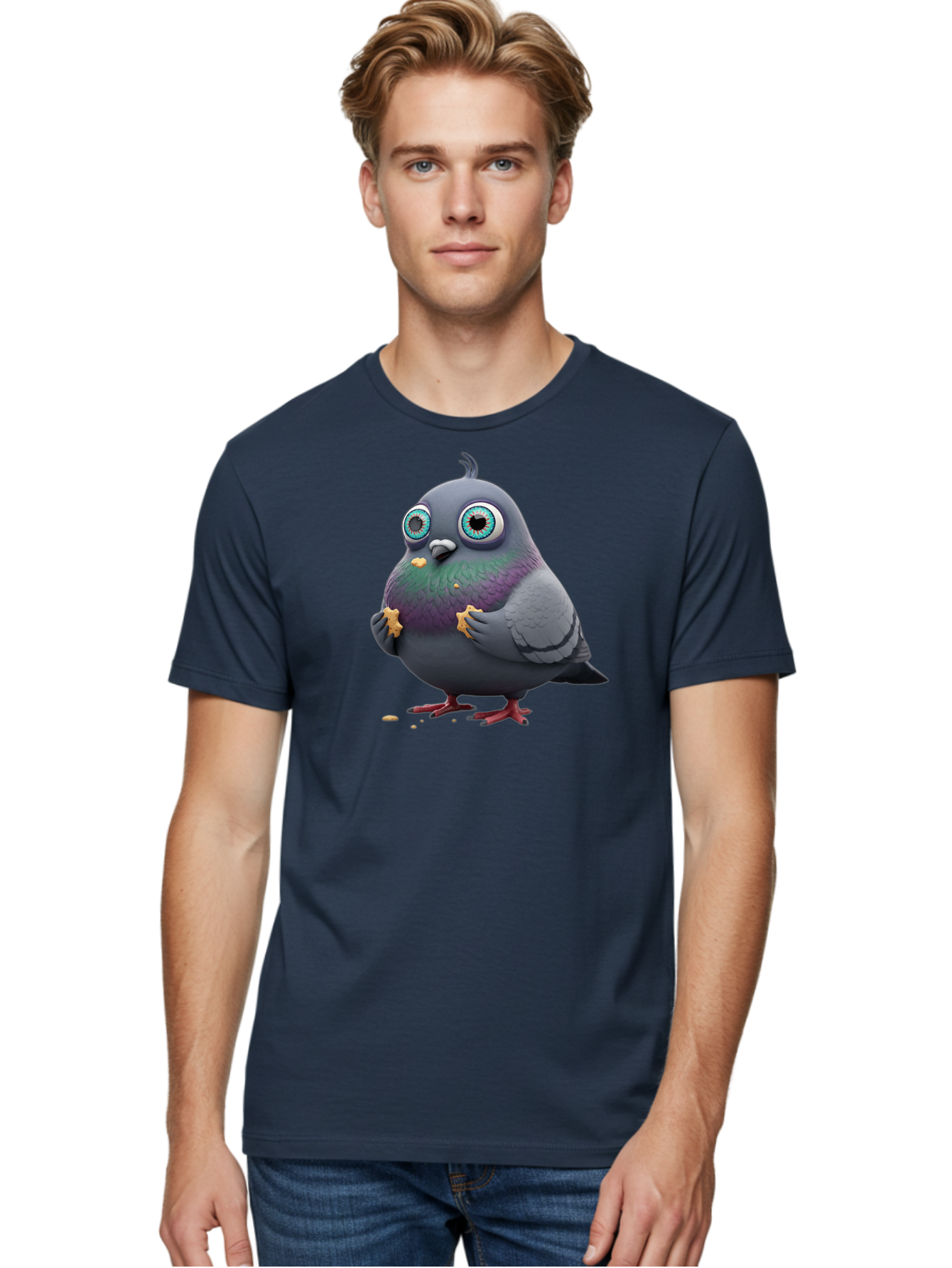 Cartoon-Pigeon Men'S Graphic Tee, 100% Cotton, Comfortable Casual Summer Wear, Machine Washable, Vintage Camera, Old Camera, Antique Camera, Black Camera, Classic Photography, Photography Equipment, Nostalgic Device, Film Camera, Camera Art Baj387