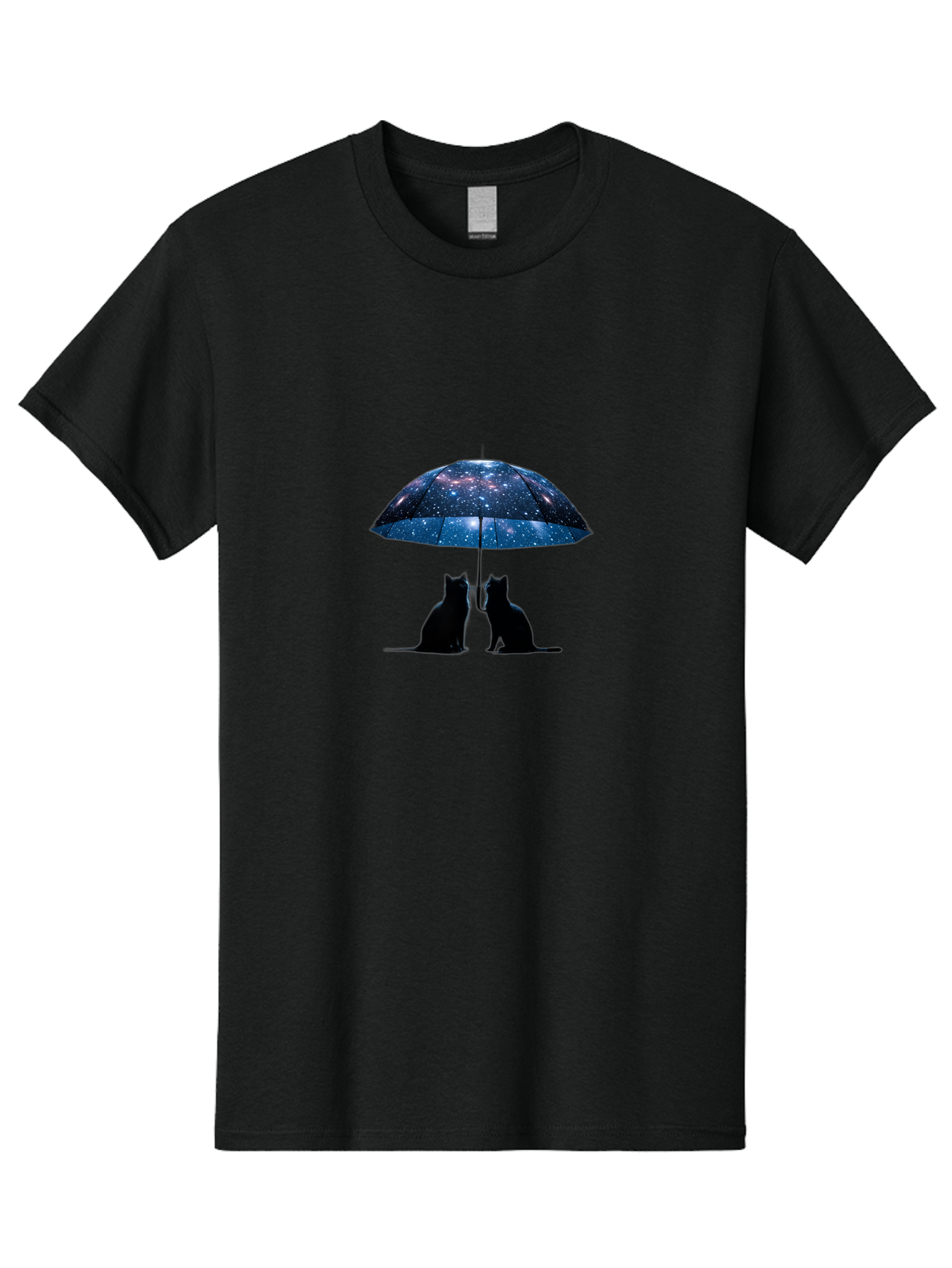 Cats-Under-Galaxy-Umbrella Men'S Graphic Tee, 100% Cotton, Comfortable Casual Summer Wear, Machine Washable, Vintage Camera, Old Camera, Antique Camera, Black Camera, Classic Photography, Photography Equipment, Nostalgic Device, Film Camera, Baj389