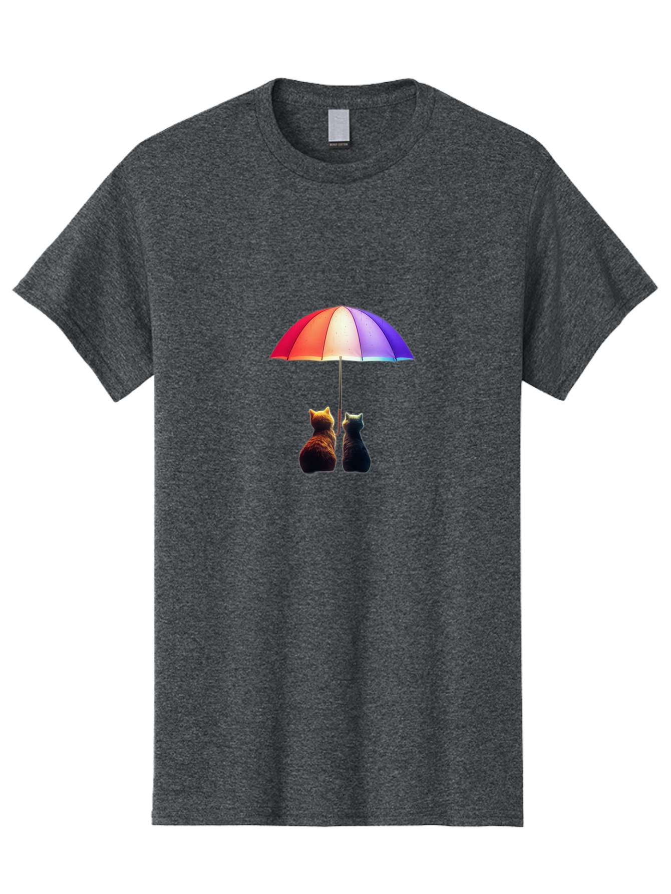 Cats-Under-Umbrella-1 Men'S Graphic Tee, 100% Cotton, Comfortable Casual Summer Wear, Machine Washable, Vintage Camera, Old Camera, Antique Camera, Black Camera, Classic Photography, Photography Equipment, Nostalgic Device, Film Camera, Baj390