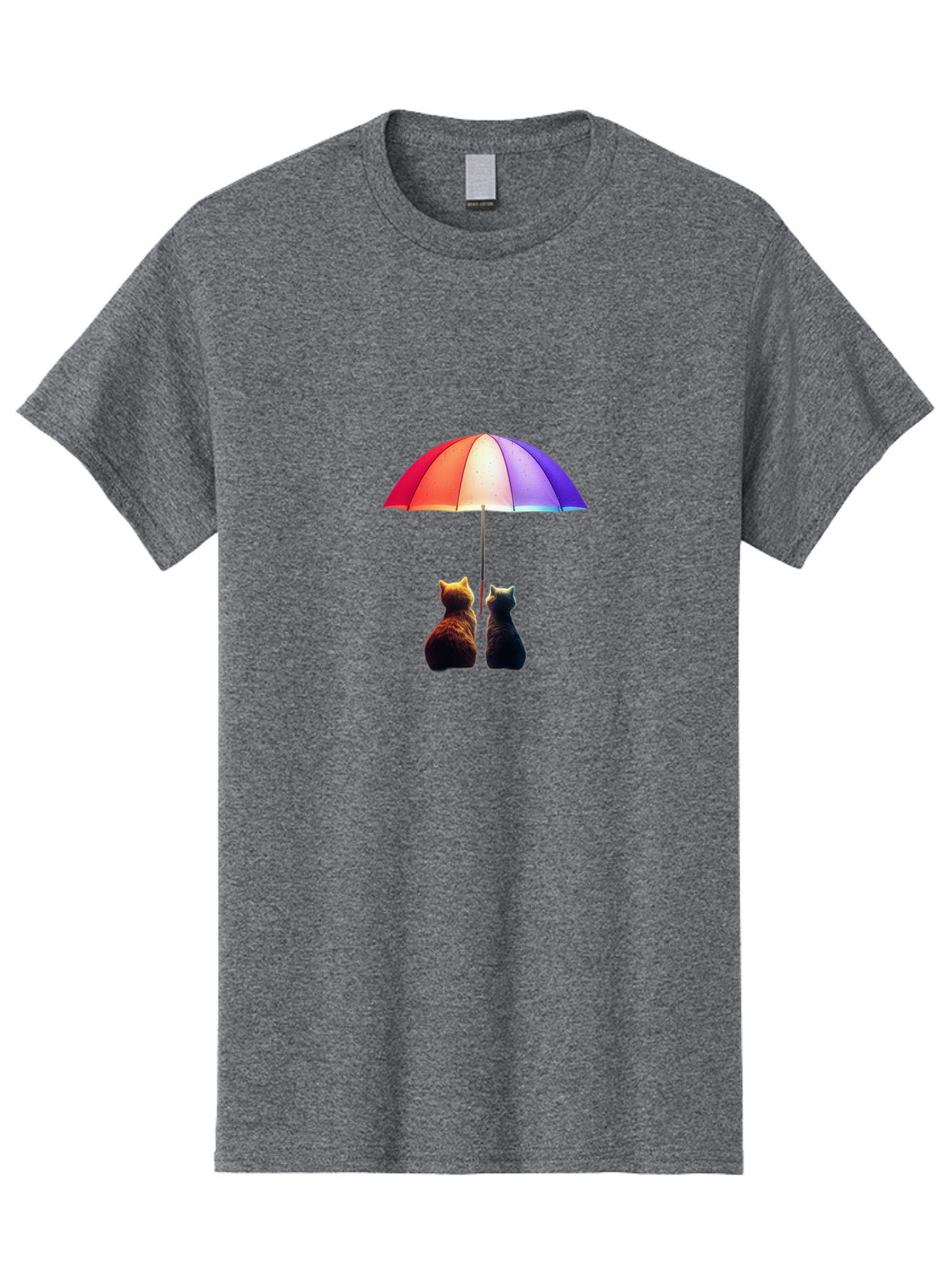 Cats-Under-Umbrella-1 Men'S Graphic Tee, 100% Cotton, Comfortable Casual Summer Wear, Machine Washable, Vintage Camera, Old Camera, Antique Camera, Black Camera, Classic Photography, Photography Equipment, Nostalgic Device, Film Camera, Baj390