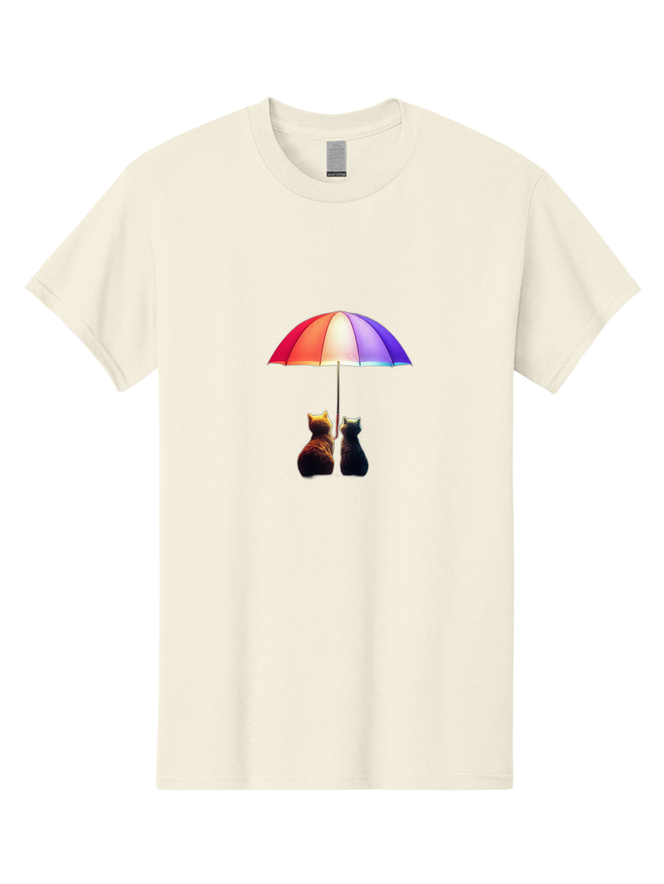 Cats-Under-Umbrella-1 Men'S Graphic Tee, 100% Cotton, Comfortable Casual Summer Wear, Machine Washable, Vintage Camera, Old Camera, Antique Camera, Black Camera, Classic Photography, Photography Equipment, Nostalgic Device, Film Camera, Baj390