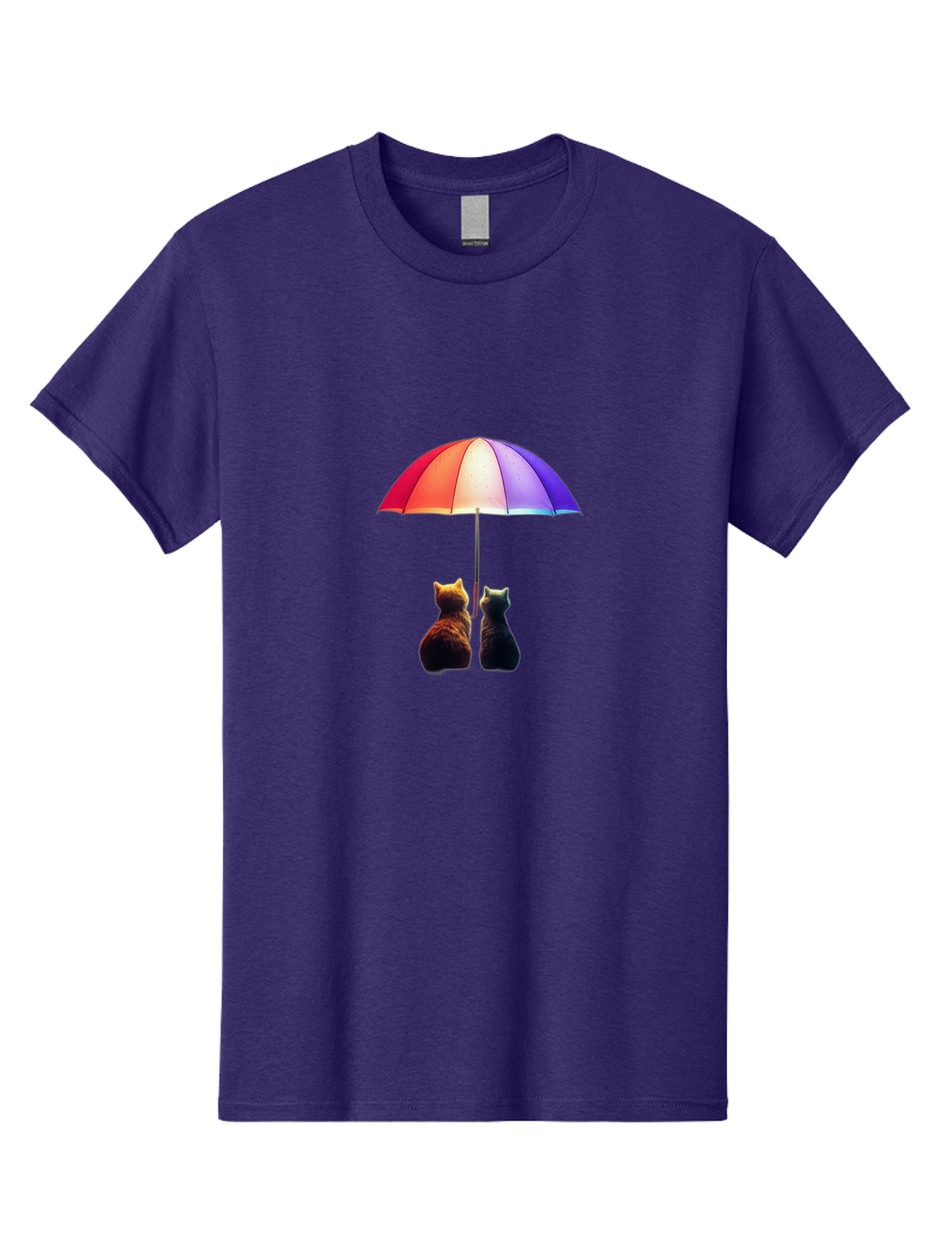 Cats-Under-Umbrella-1 Men'S Graphic Tee, 100% Cotton, Comfortable Casual Summer Wear, Machine Washable, Vintage Camera, Old Camera, Antique Camera, Black Camera, Classic Photography, Photography Equipment, Nostalgic Device, Film Camera, Baj390