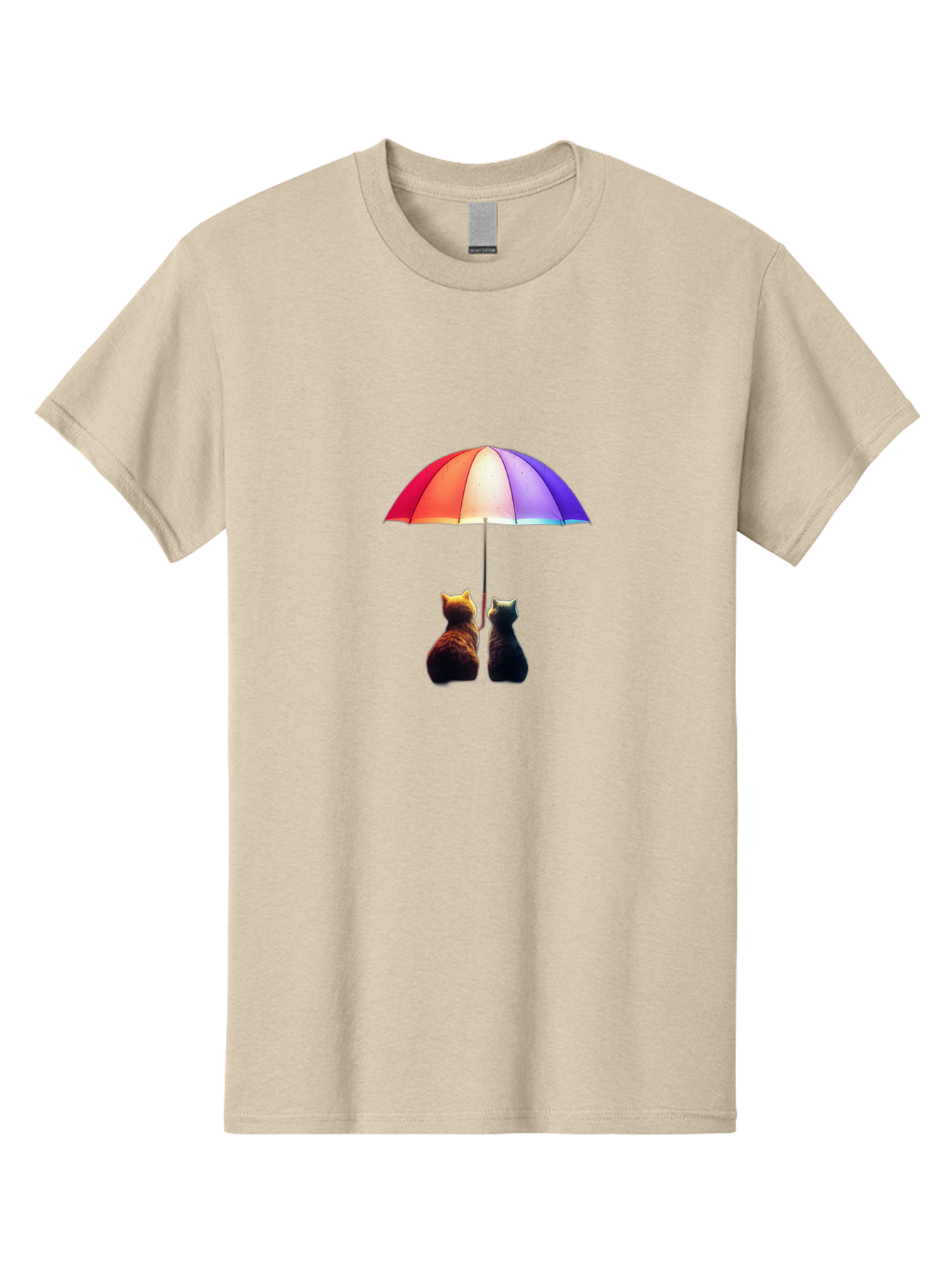 Cats-Under-Umbrella-1 Men'S Graphic Tee, 100% Cotton, Comfortable Casual Summer Wear, Machine Washable, Vintage Camera, Old Camera, Antique Camera, Black Camera, Classic Photography, Photography Equipment, Nostalgic Device, Film Camera, Baj390