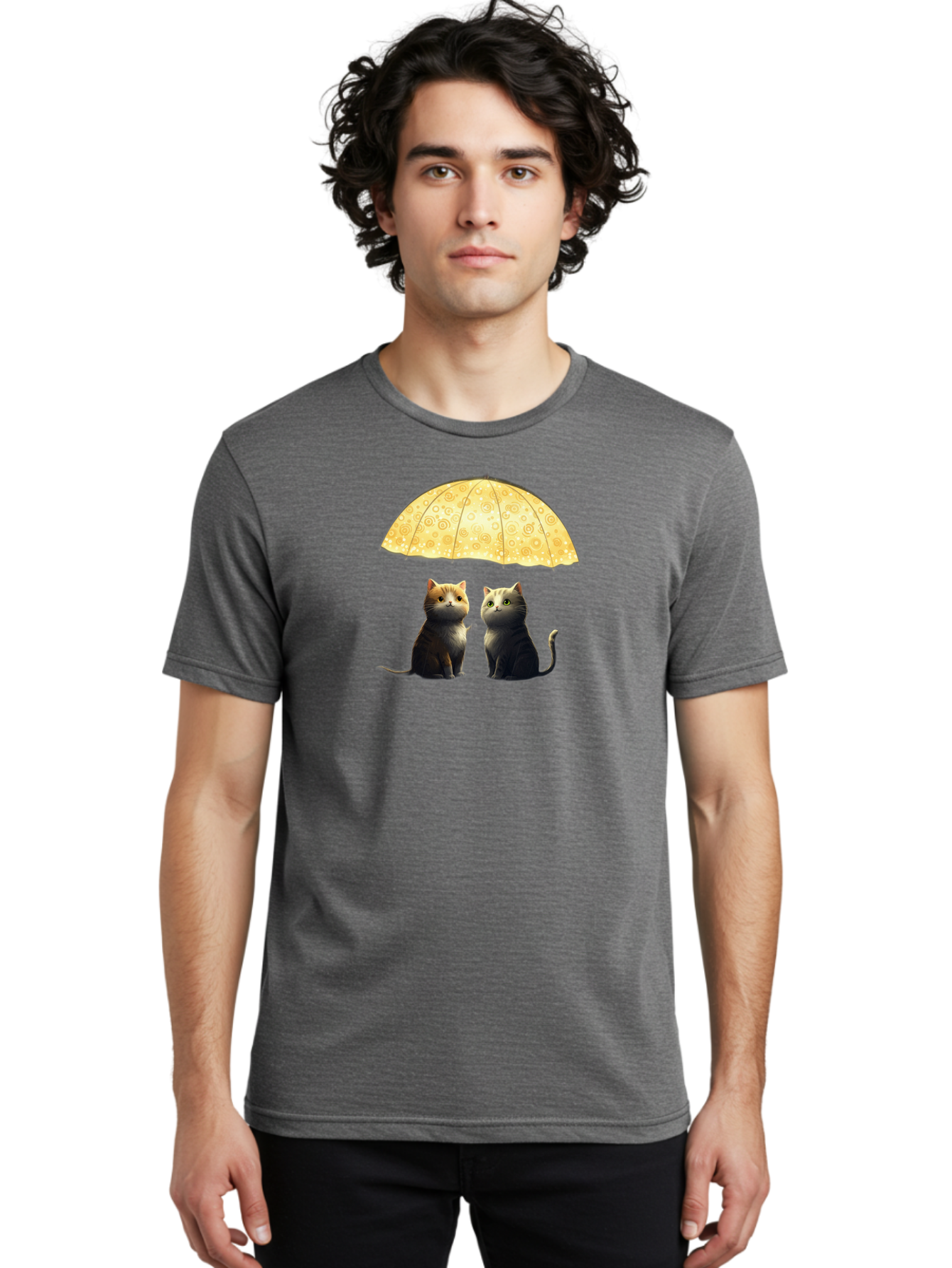 Cats-Under-Umbrella Men'S Graphic Tee, 100% Cotton, Comfortable Casual Summer Wear, Machine Washable, Vintage Camera, Old Camera, Antique Camera, Black Camera, Classic Photography, Photography Equipment, Nostalgic Device, Film Camera, Baj391