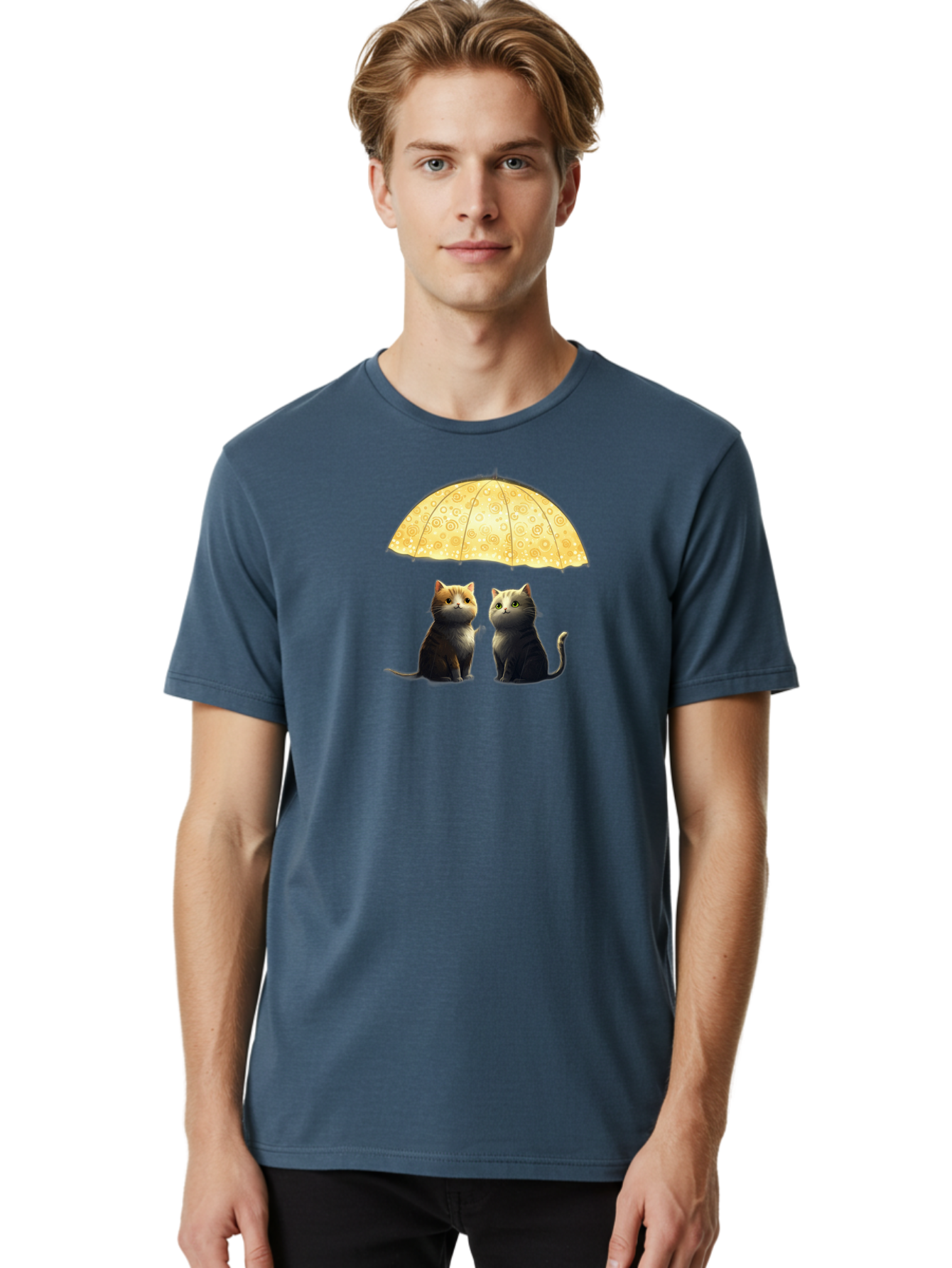 Cats-Under-Umbrella Men'S Graphic Tee, 100% Cotton, Comfortable Casual Summer Wear, Machine Washable, Vintage Camera, Old Camera, Antique Camera, Black Camera, Classic Photography, Photography Equipment, Nostalgic Device, Film Camera, Baj391