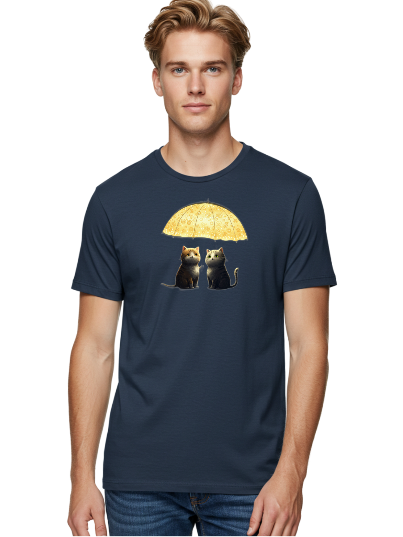 Cats-Under-Umbrella Men'S Graphic Tee, 100% Cotton, Comfortable Casual Summer Wear, Machine Washable, Vintage Camera, Old Camera, Antique Camera, Black Camera, Classic Photography, Photography Equipment, Nostalgic Device, Film Camera, Baj391
