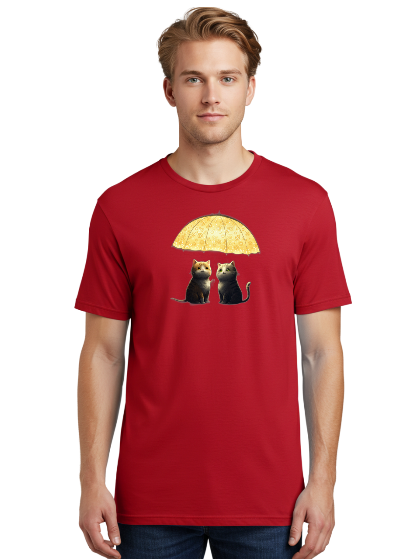 Cats-Under-Umbrella Men'S Graphic Tee, 100% Cotton, Comfortable Casual Summer Wear, Machine Washable, Vintage Camera, Old Camera, Antique Camera, Black Camera, Classic Photography, Photography Equipment, Nostalgic Device, Film Camera, Baj391