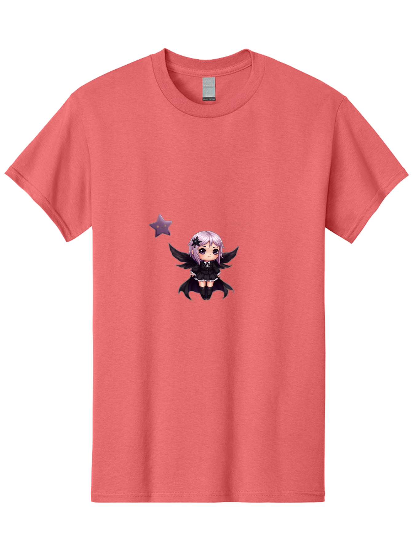 Chibi-Girl-With-Wings Men'S Graphic Tee, 100% Cotton, Comfortable Casual Summer Wear, Machine Washable, Vintage Camera, Old Camera, Antique Camera, Black Camera, Classic Photography, Photography Equipment, Nostalgic Device, Film Camera, Baj392