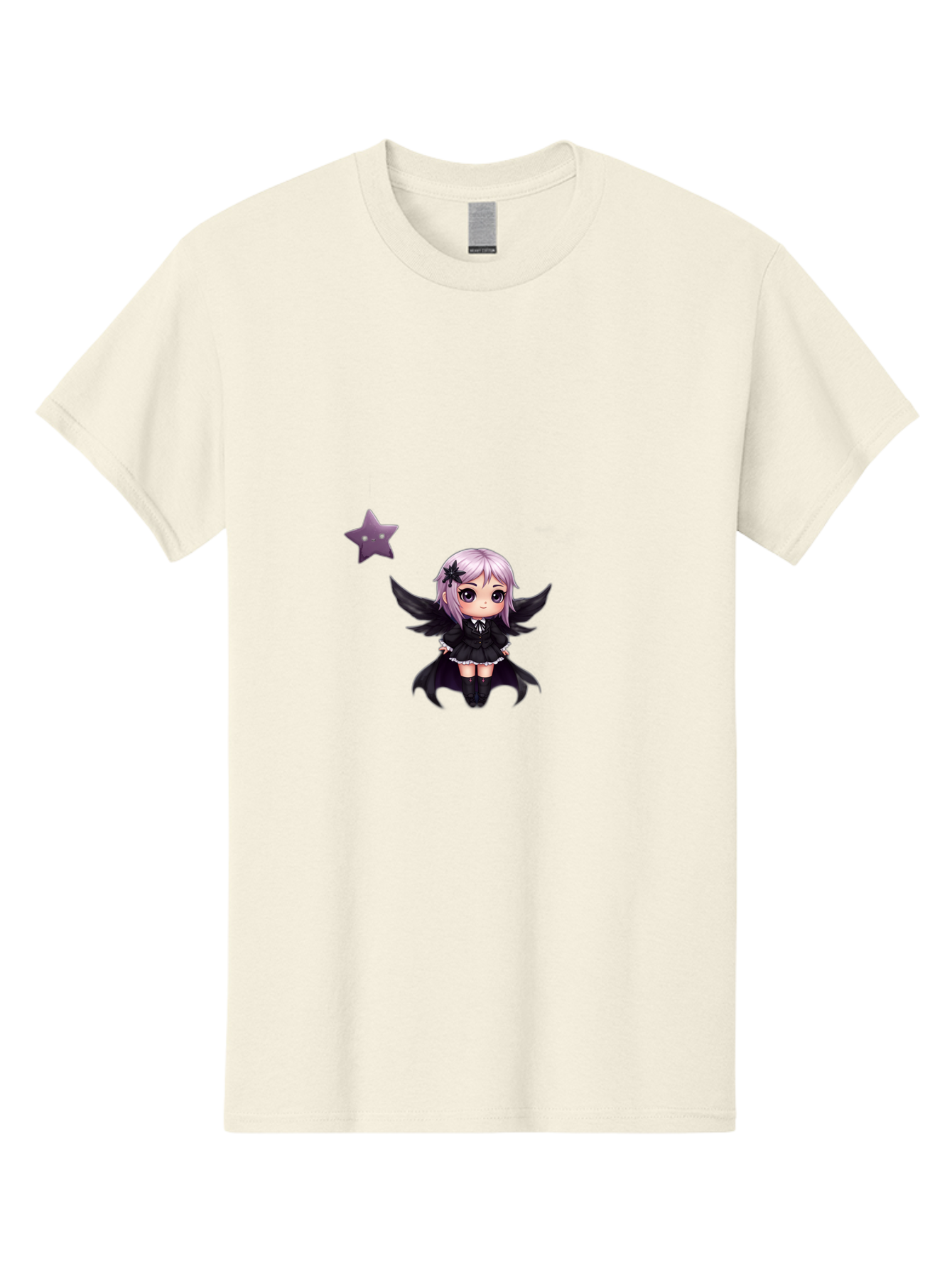 Chibi-Girl-With-Wings Men'S Graphic Tee, 100% Cotton, Comfortable Casual Summer Wear, Machine Washable, Vintage Camera, Old Camera, Antique Camera, Black Camera, Classic Photography, Photography Equipment, Nostalgic Device, Film Camera, Baj392