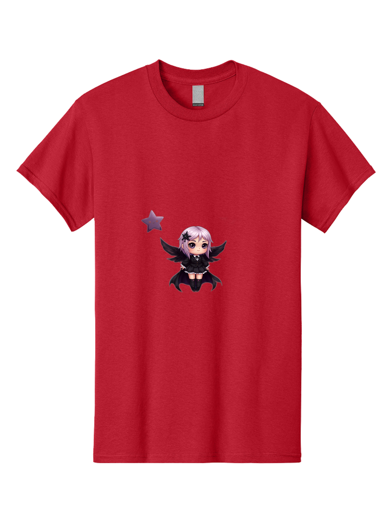 Chibi-Girl-With-Wings Men'S Graphic Tee, 100% Cotton, Comfortable Casual Summer Wear, Machine Washable, Vintage Camera, Old Camera, Antique Camera, Black Camera, Classic Photography, Photography Equipment, Nostalgic Device, Film Camera, Baj392