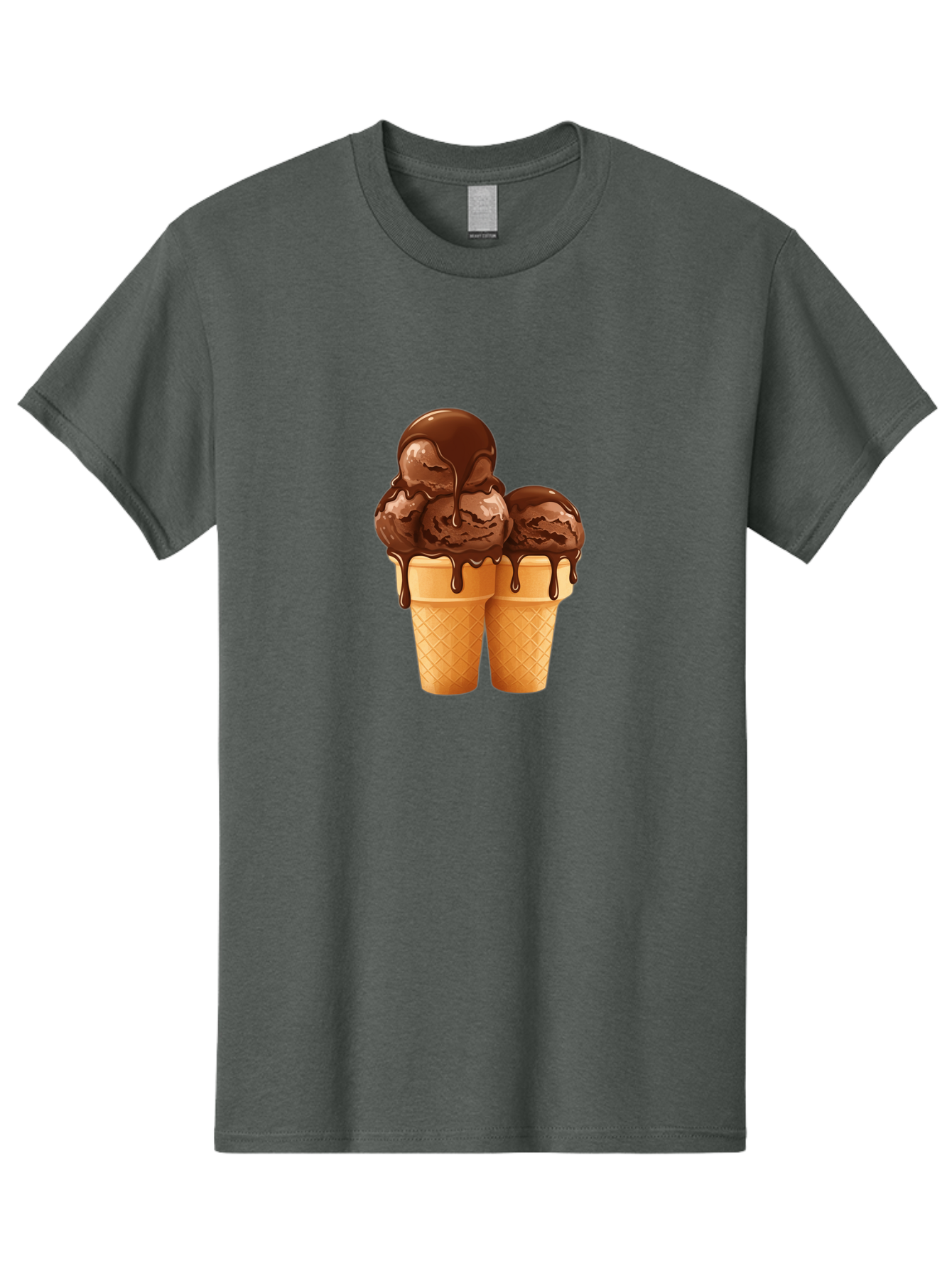 Chocolate-Ice-Cream-Cones Men'S Graphic Tee, 100% Cotton, Comfortable Casual Summer Wear, Machine Washable, Vintage Camera, Old Camera, Antique Camera, Black Camera, Classic Photography, Photography Equipment, Nostalgic Device, Film Camera, Baj394