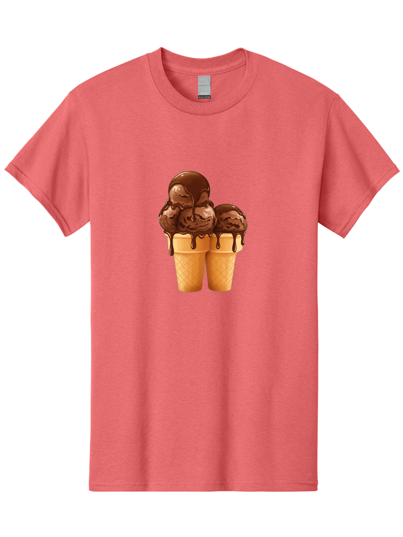 Chocolate-Ice-Cream-Cones Men'S Graphic Tee, 100% Cotton, Comfortable Casual Summer Wear, Machine Washable, Vintage Camera, Old Camera, Antique Camera, Black Camera, Classic Photography, Photography Equipment, Nostalgic Device, Film Camera, Baj394
