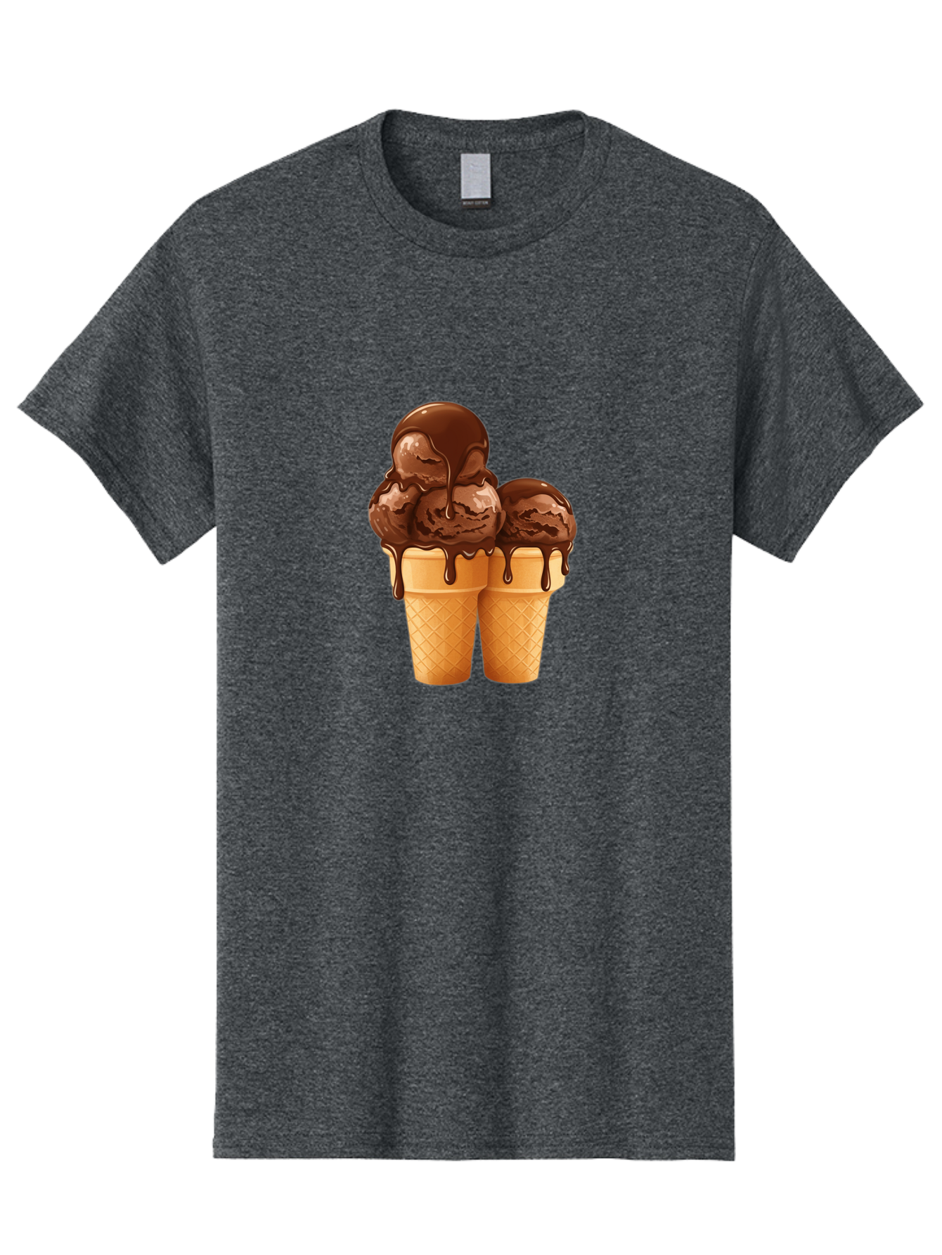 Chocolate-Ice-Cream-Cones Men'S Graphic Tee, 100% Cotton, Comfortable Casual Summer Wear, Machine Washable, Vintage Camera, Old Camera, Antique Camera, Black Camera, Classic Photography, Photography Equipment, Nostalgic Device, Film Camera, Baj394