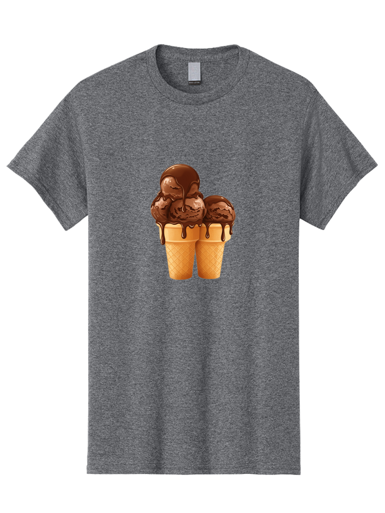 Chocolate-Ice-Cream-Cones Men'S Graphic Tee, 100% Cotton, Comfortable Casual Summer Wear, Machine Washable, Vintage Camera, Old Camera, Antique Camera, Black Camera, Classic Photography, Photography Equipment, Nostalgic Device, Film Camera, Baj394