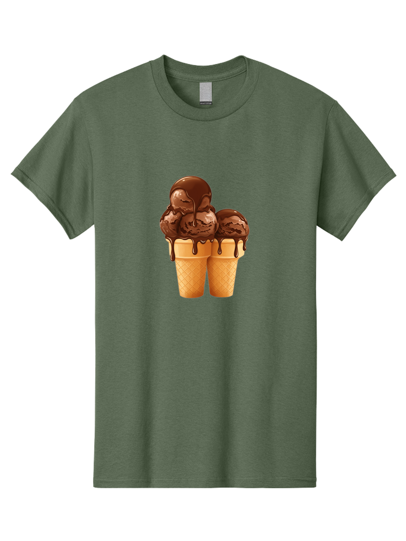 Chocolate-Ice-Cream-Cones Men'S Graphic Tee, 100% Cotton, Comfortable Casual Summer Wear, Machine Washable, Vintage Camera, Old Camera, Antique Camera, Black Camera, Classic Photography, Photography Equipment, Nostalgic Device, Film Camera, Baj394
