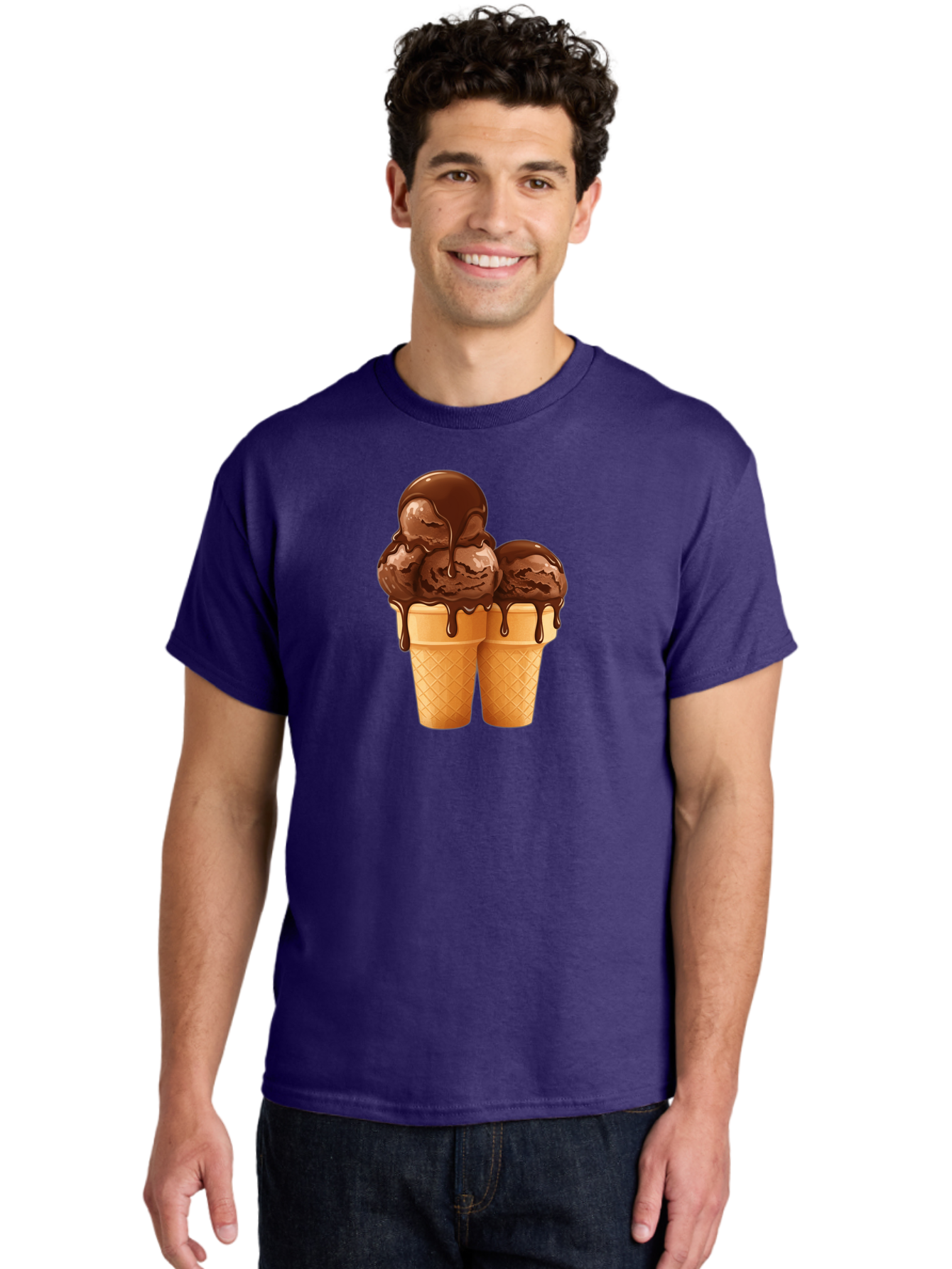 Chocolate-Ice-Cream-Cones Men'S Graphic Tee, 100% Cotton, Comfortable Casual Summer Wear, Machine Washable, Vintage Camera, Old Camera, Antique Camera, Black Camera, Classic Photography, Photography Equipment, Nostalgic Device, Film Camera, Baj394