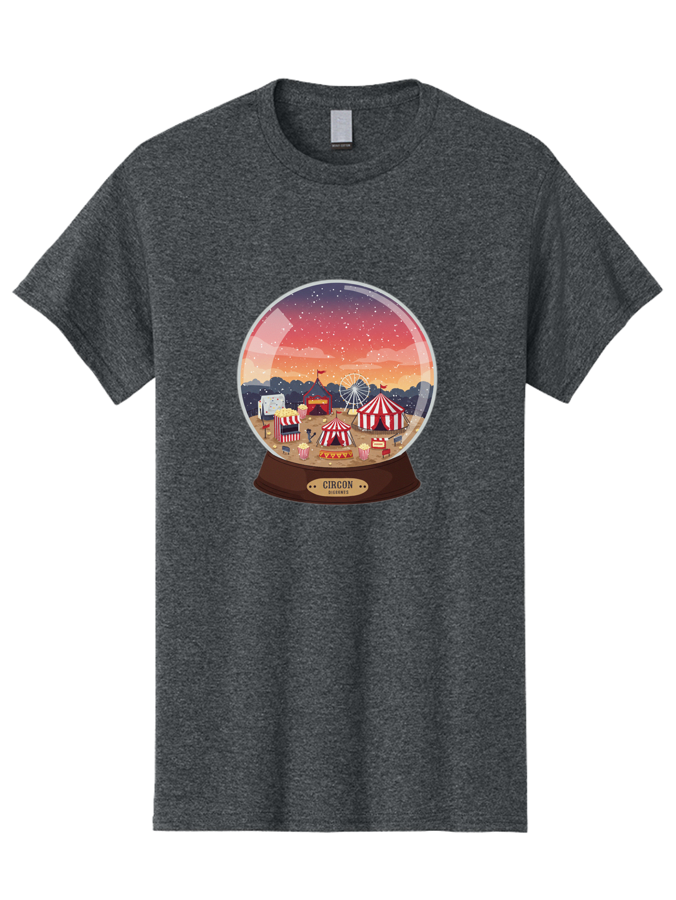 Circon-Snowglobe Men'S Graphic Tee, 100% Cotton, Comfortable Casual Summer Wear, Machine Washable, Vintage Camera, Old Camera, Antique Camera, Black Camera, Classic Photography, Photography Equipment, Nostalgic Device, Film Camera, Camera Art Baj396