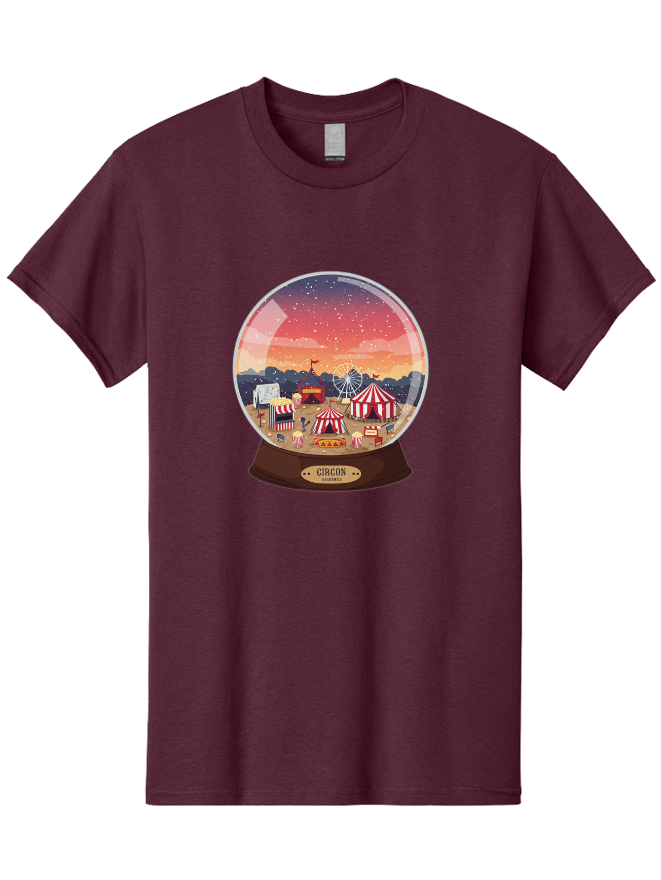 Circon-Snowglobe Men'S Graphic Tee, 100% Cotton, Comfortable Casual Summer Wear, Machine Washable, Vintage Camera, Old Camera, Antique Camera, Black Camera, Classic Photography, Photography Equipment, Nostalgic Device, Film Camera, Camera Art Baj396