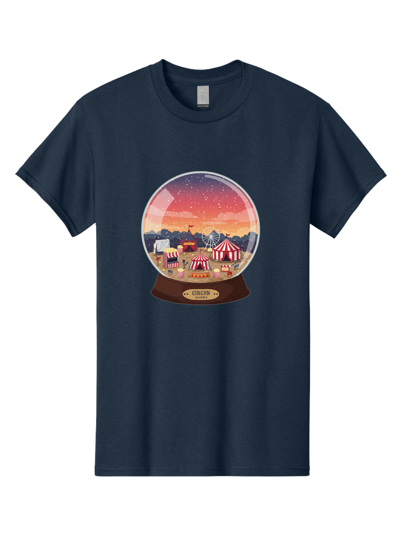 Circon-Snowglobe Men'S Graphic Tee, 100% Cotton, Comfortable Casual Summer Wear, Machine Washable, Vintage Camera, Old Camera, Antique Camera, Black Camera, Classic Photography, Photography Equipment, Nostalgic Device, Film Camera, Camera Art Baj396
