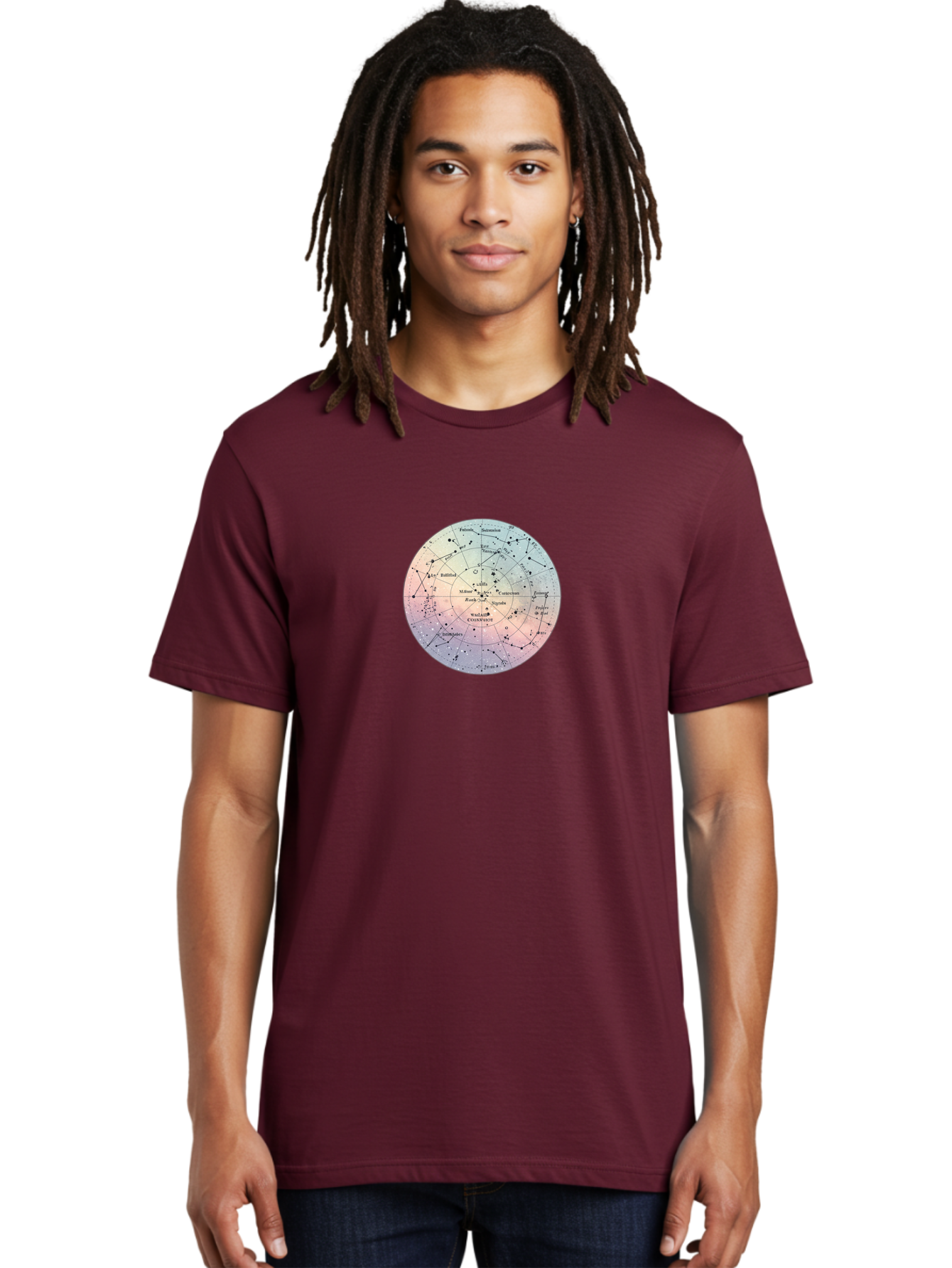 Circumpolar-Star-Chart Men'S Graphic Tee, 100% Cotton, Comfortable Casual Summer Wear, Machine Washable, Vintage Camera, Old Camera, Antique Camera, Black Camera, Classic Photography, Photography Equipment, Nostalgic Device, Film Camera, Baj397