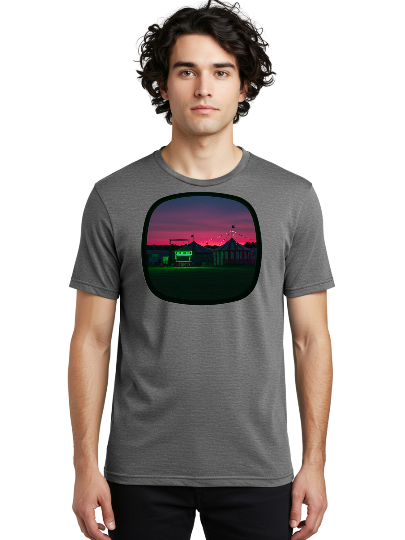 Circus-1 Men'S Graphic Tee, 100% Cotton, Comfortable Casual Summer Wear, Machine Washable, Vintage Camera, Old Camera, Antique Camera, Black Camera, Classic Photography, Photography Equipment, Nostalgic Device, Film Camera, Camera Art Baj398
