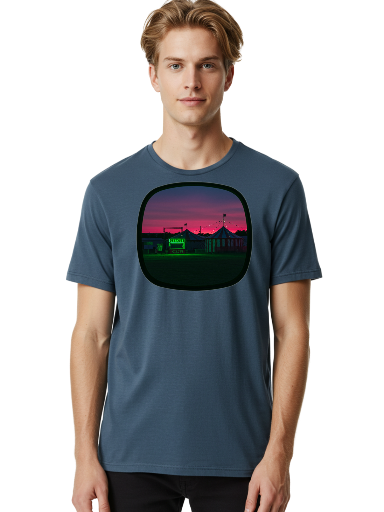 Circus-1 Men'S Graphic Tee, 100% Cotton, Comfortable Casual Summer Wear, Machine Washable, Vintage Camera, Old Camera, Antique Camera, Black Camera, Classic Photography, Photography Equipment, Nostalgic Device, Film Camera, Camera Art Baj398