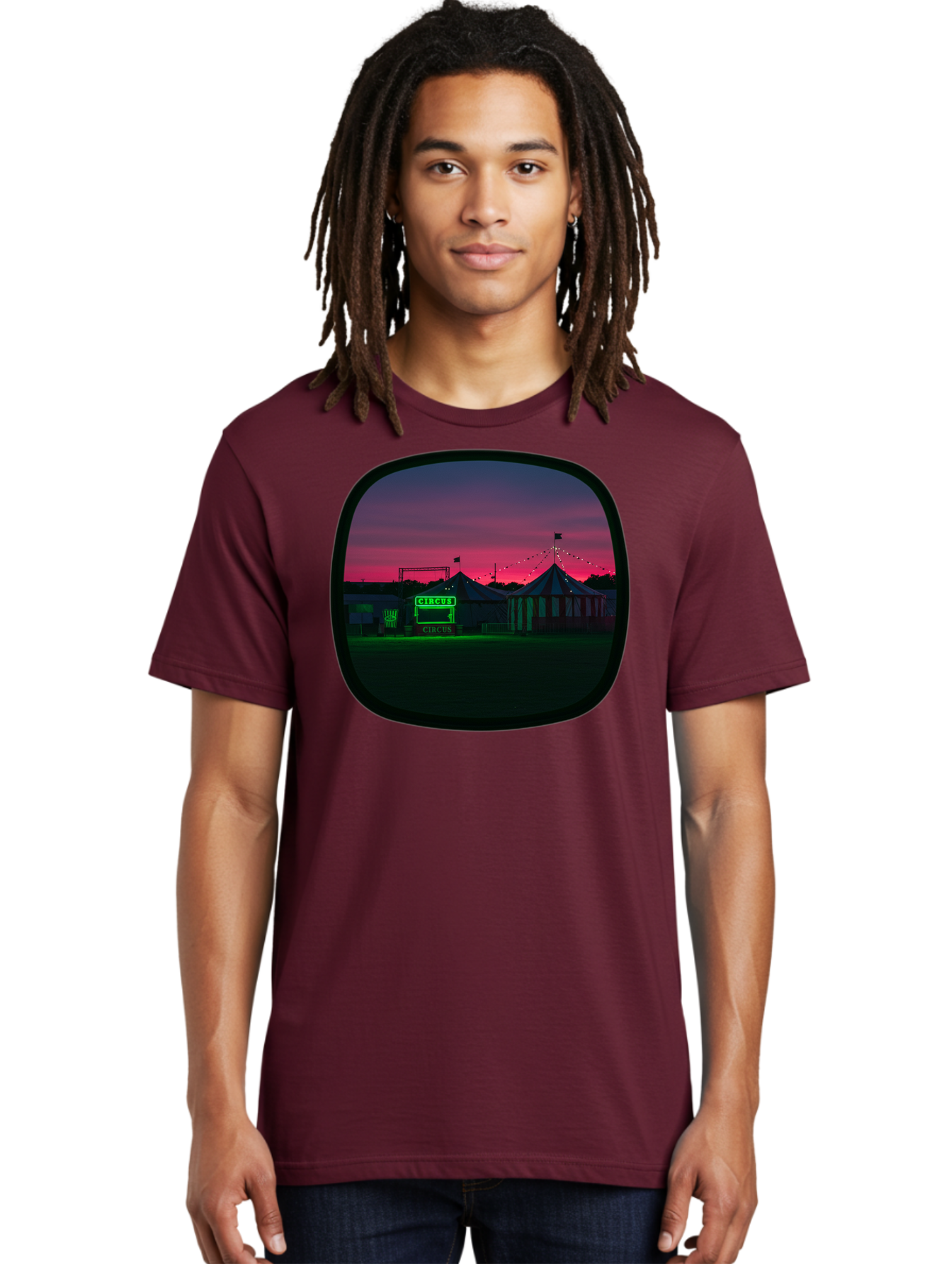 Circus-1 Men'S Graphic Tee, 100% Cotton, Comfortable Casual Summer Wear, Machine Washable, Vintage Camera, Old Camera, Antique Camera, Black Camera, Classic Photography, Photography Equipment, Nostalgic Device, Film Camera, Camera Art Baj398