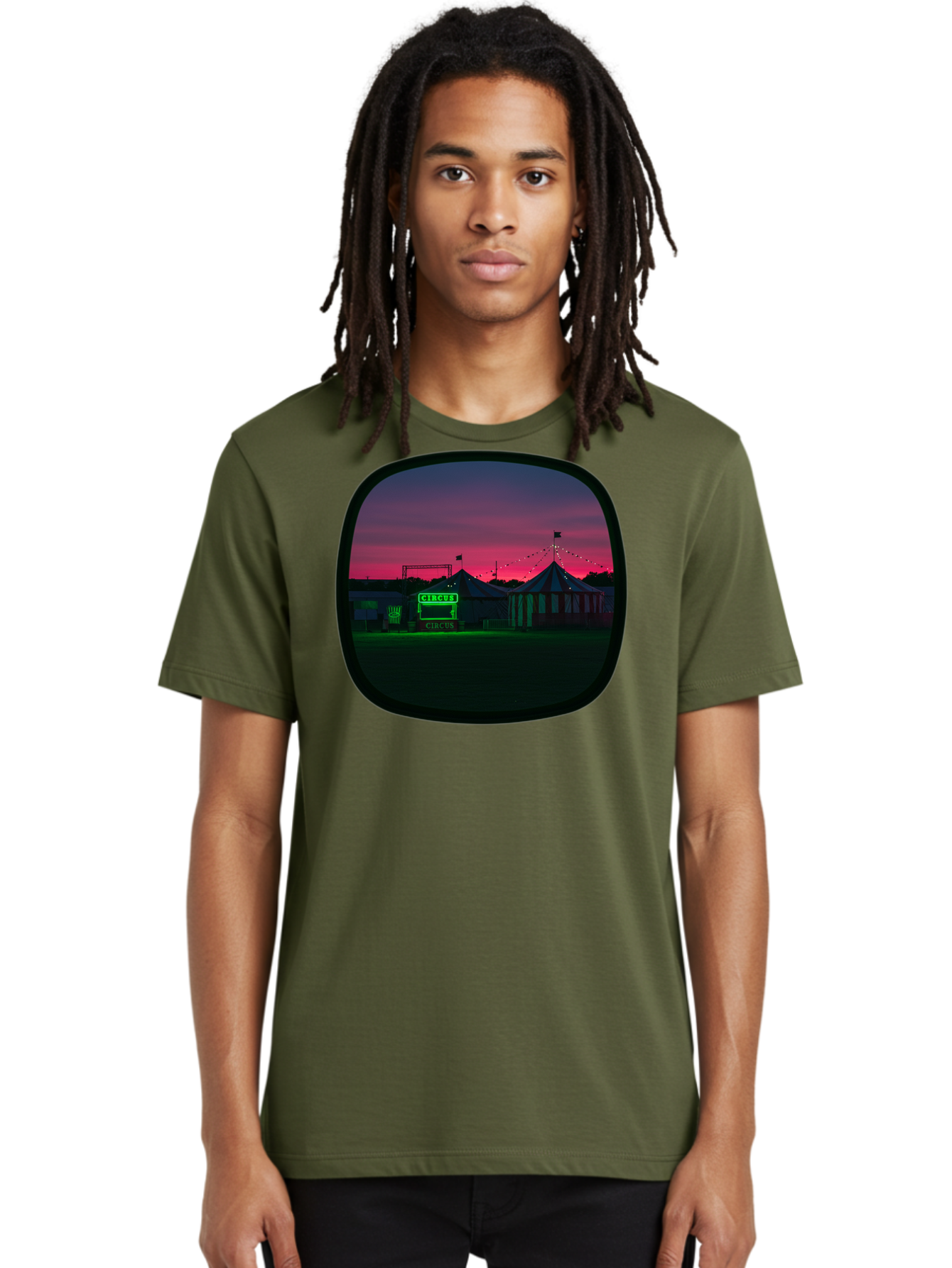 Circus-1 Men'S Graphic Tee, 100% Cotton, Comfortable Casual Summer Wear, Machine Washable, Vintage Camera, Old Camera, Antique Camera, Black Camera, Classic Photography, Photography Equipment, Nostalgic Device, Film Camera, Camera Art Baj398