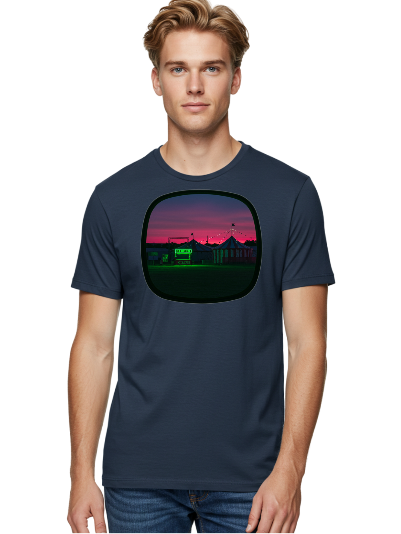 Circus-1 Men'S Graphic Tee, 100% Cotton, Comfortable Casual Summer Wear, Machine Washable, Vintage Camera, Old Camera, Antique Camera, Black Camera, Classic Photography, Photography Equipment, Nostalgic Device, Film Camera, Camera Art Baj398
