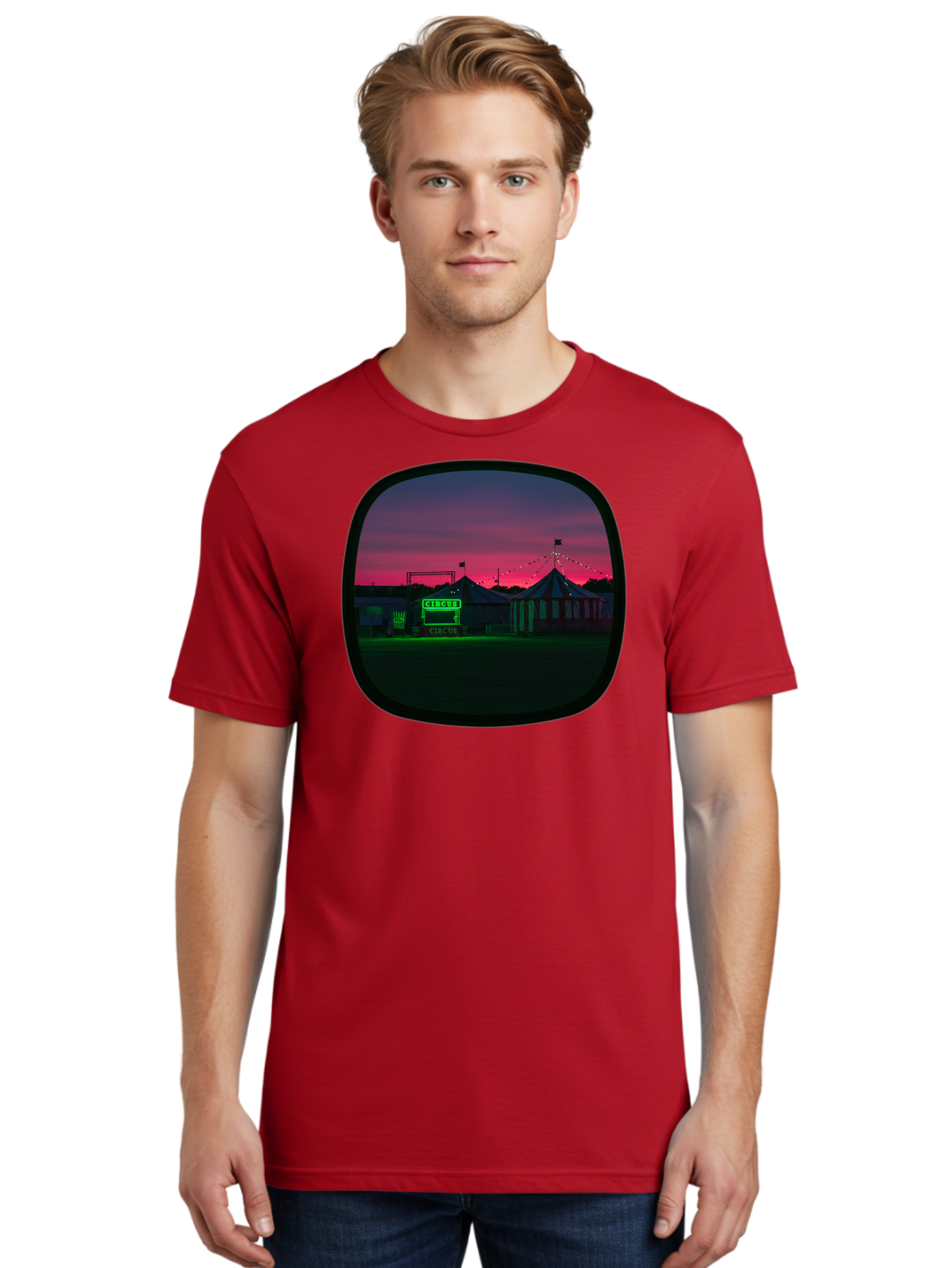 Circus-1 Men'S Graphic Tee, 100% Cotton, Comfortable Casual Summer Wear, Machine Washable, Vintage Camera, Old Camera, Antique Camera, Black Camera, Classic Photography, Photography Equipment, Nostalgic Device, Film Camera, Camera Art Baj398