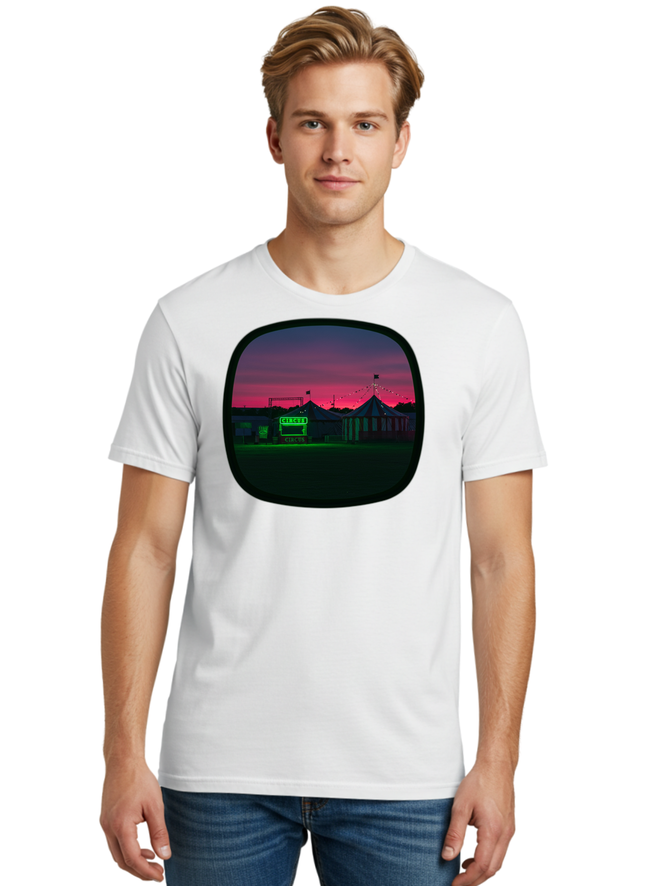 Circus-1 Men'S Graphic Tee, 100% Cotton, Comfortable Casual Summer Wear, Machine Washable, Vintage Camera, Old Camera, Antique Camera, Black Camera, Classic Photography, Photography Equipment, Nostalgic Device, Film Camera, Camera Art Baj398