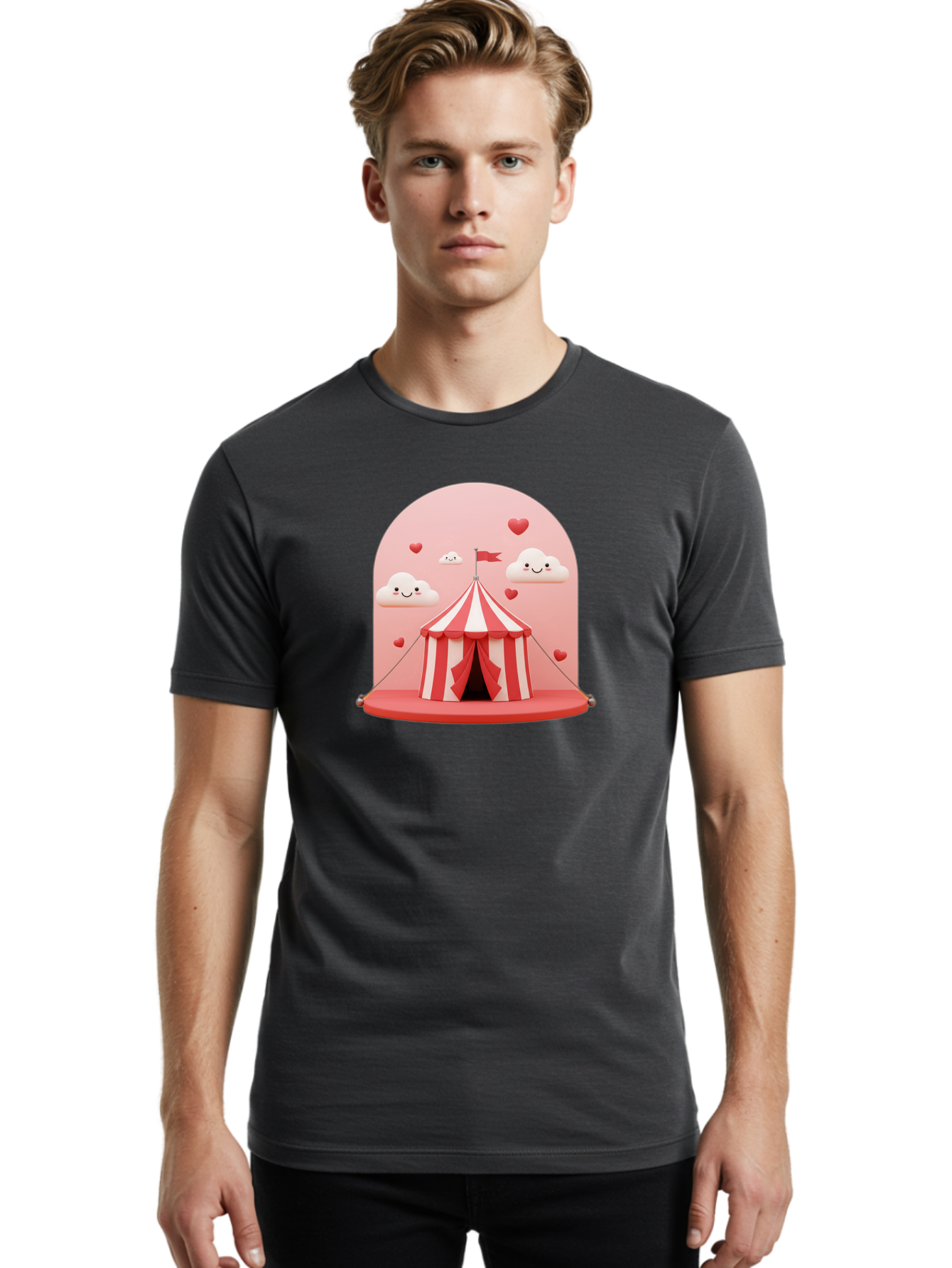 Circus-Tent-1 Men'S Graphic Tee, 100% Cotton, Comfortable Casual Summer Wear, Machine Washable, Vintage Camera, Old Camera, Antique Camera, Black Camera, Classic Photography, Photography Equipment, Nostalgic Device, Film Camera, Camera Art Baj399
