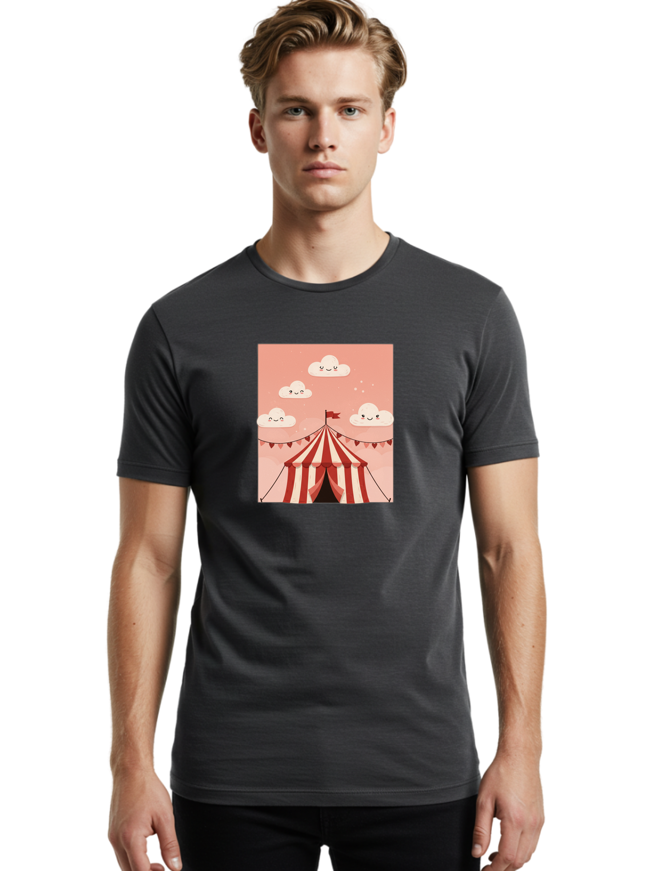 Circus-Tent-4 Men'S Graphic Tee, 100% Cotton, Comfortable Casual Summer Wear, Machine Washable, Vintage Camera, Old Camera, Antique Camera, Black Camera, Classic Photography, Photography Equipment, Nostalgic Device, Film Camera, Camera Art Baj402