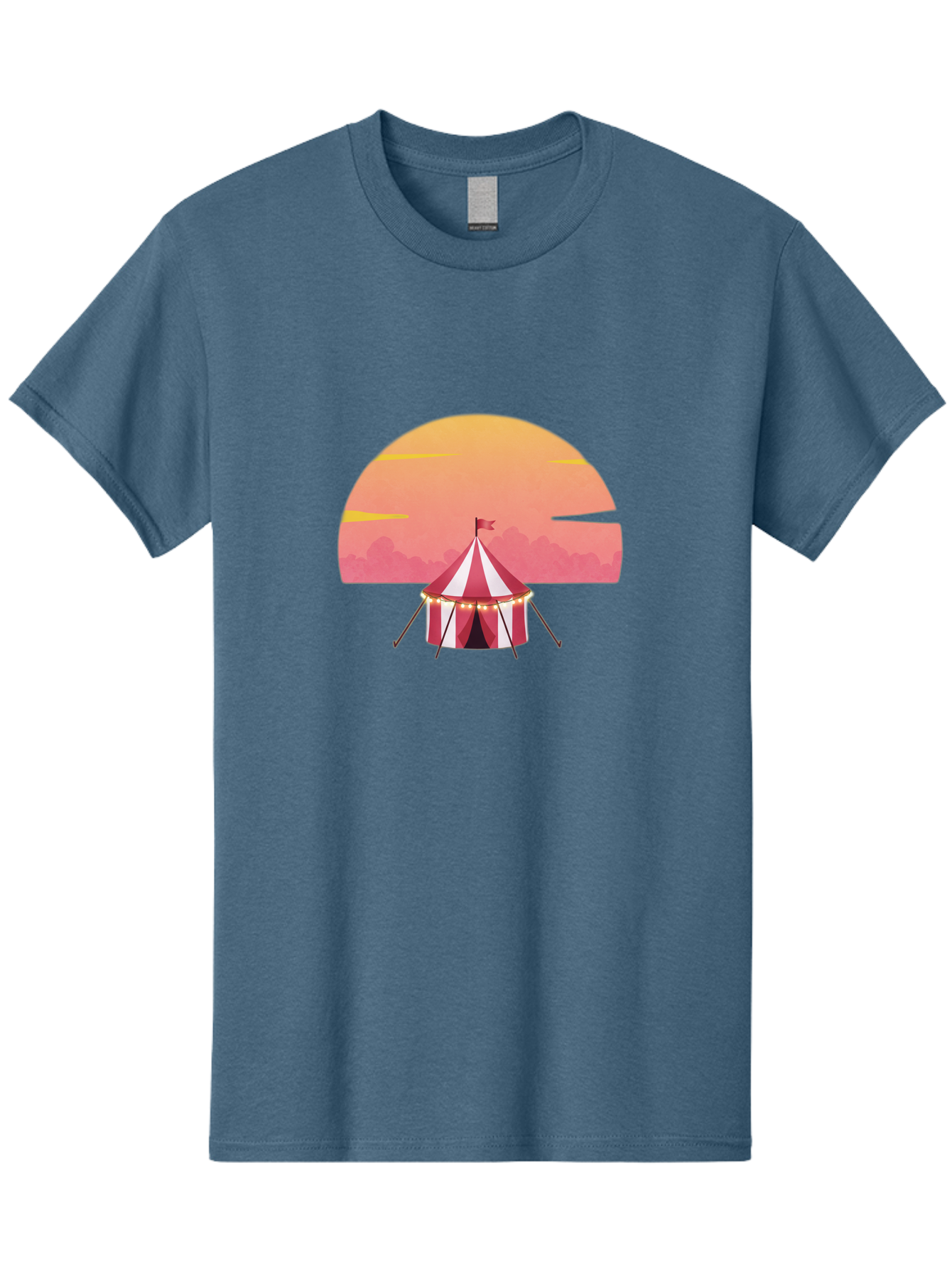 Circus-Tent-At-Sunset Men'S Graphic Tee, 100% Cotton, Comfortable Casual Summer Wear, Machine Washable, Vintage Camera, Old Camera, Antique Camera, Black Camera, Classic Photography, Photography Equipment, Nostalgic Device, Film Camera, Baj403