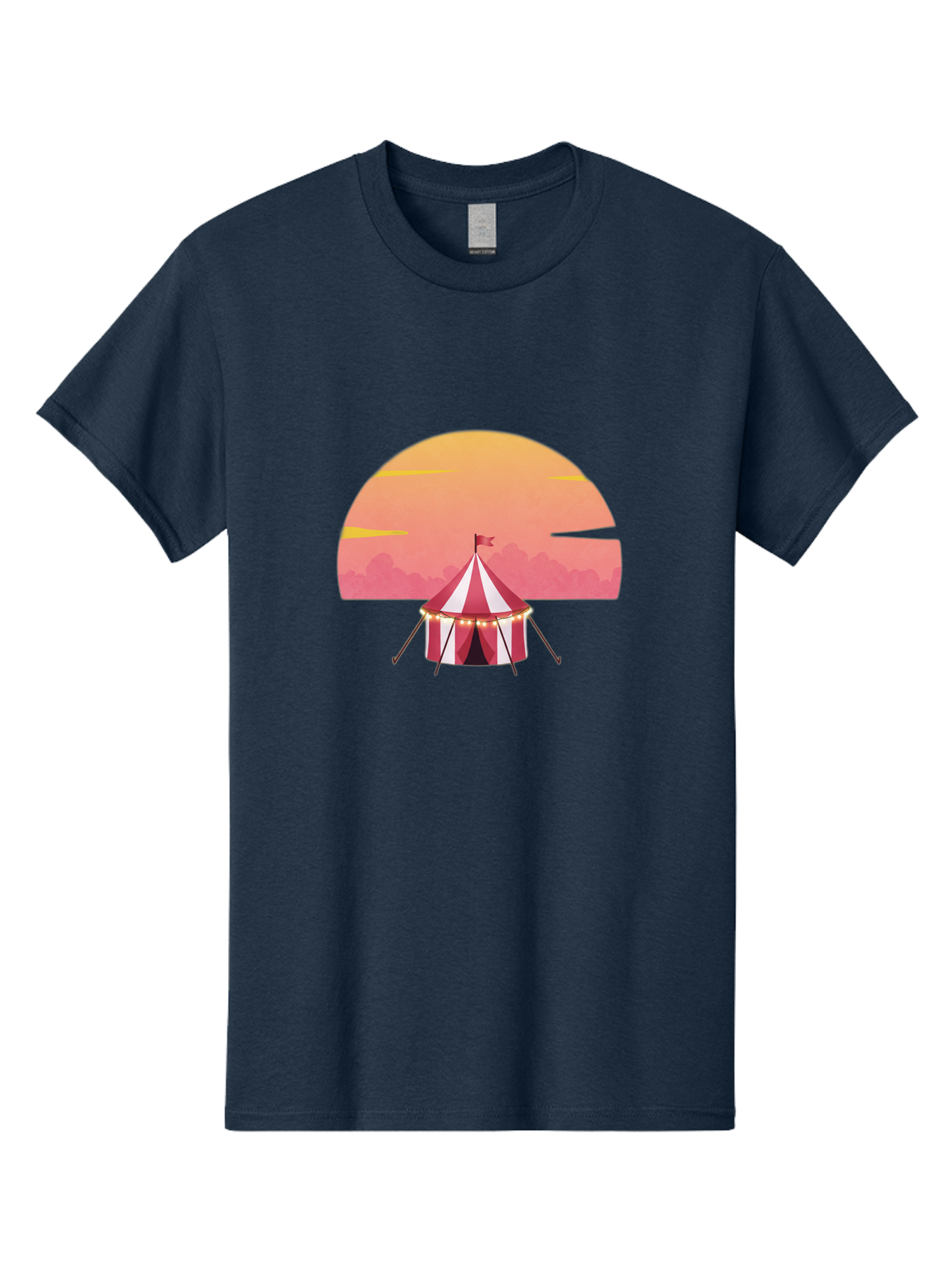 Circus-Tent-At-Sunset Men'S Graphic Tee, 100% Cotton, Comfortable Casual Summer Wear, Machine Washable, Vintage Camera, Old Camera, Antique Camera, Black Camera, Classic Photography, Photography Equipment, Nostalgic Device, Film Camera, Baj403