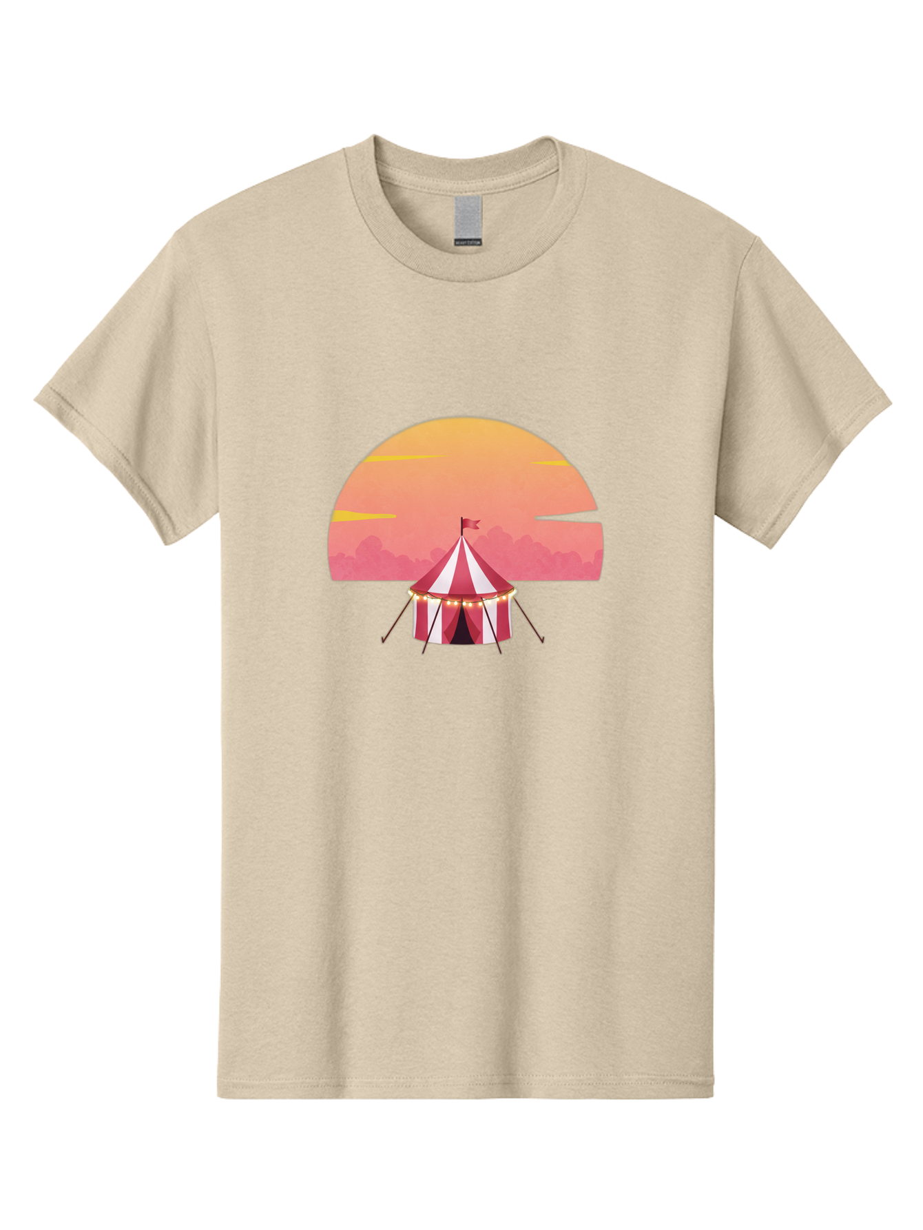 Circus-Tent-At-Sunset Men'S Graphic Tee, 100% Cotton, Comfortable Casual Summer Wear, Machine Washable, Vintage Camera, Old Camera, Antique Camera, Black Camera, Classic Photography, Photography Equipment, Nostalgic Device, Film Camera, Baj403
