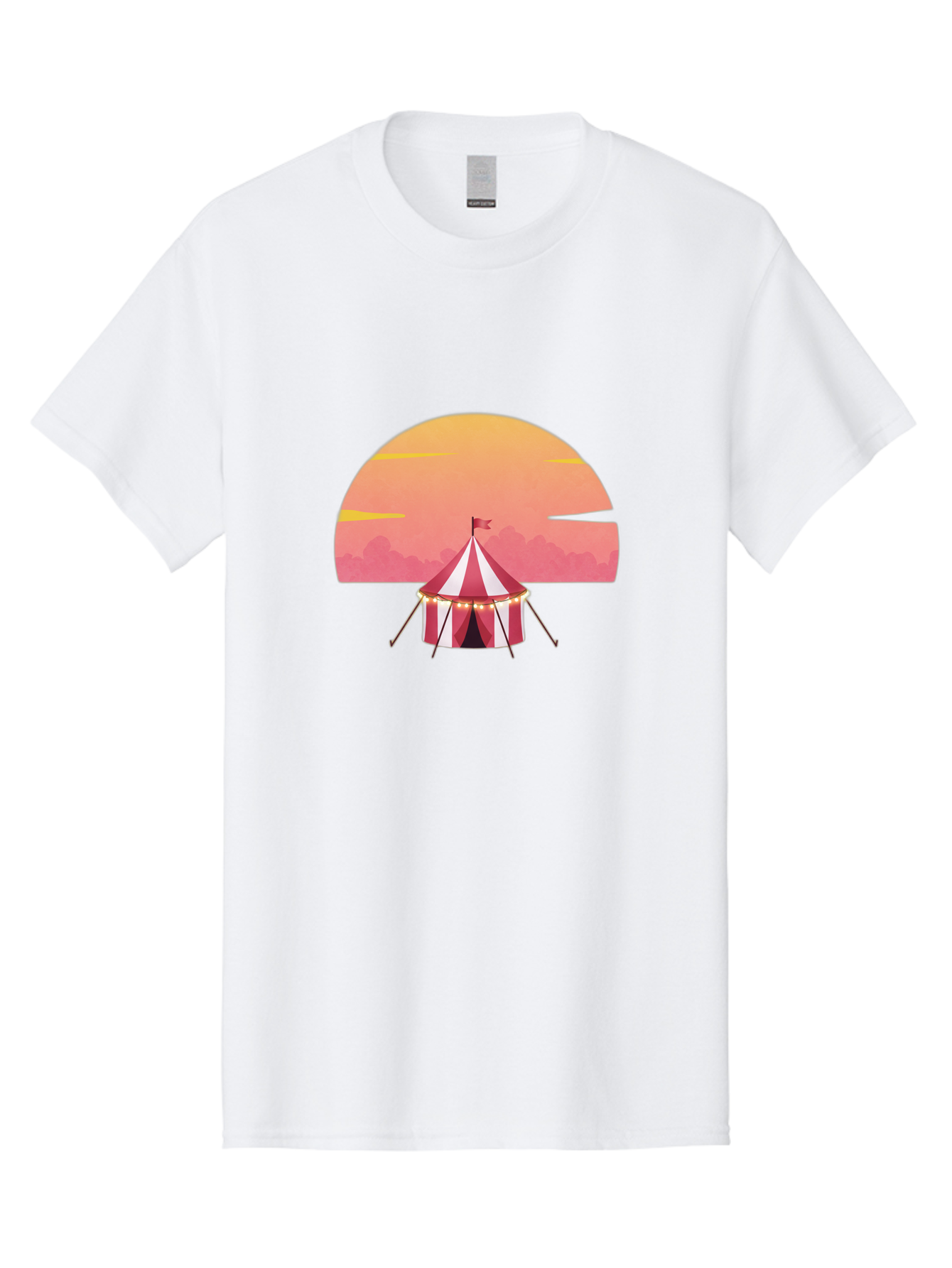 Circus-Tent-At-Sunset Men'S Graphic Tee, 100% Cotton, Comfortable Casual Summer Wear, Machine Washable, Vintage Camera, Old Camera, Antique Camera, Black Camera, Classic Photography, Photography Equipment, Nostalgic Device, Film Camera, Baj403
