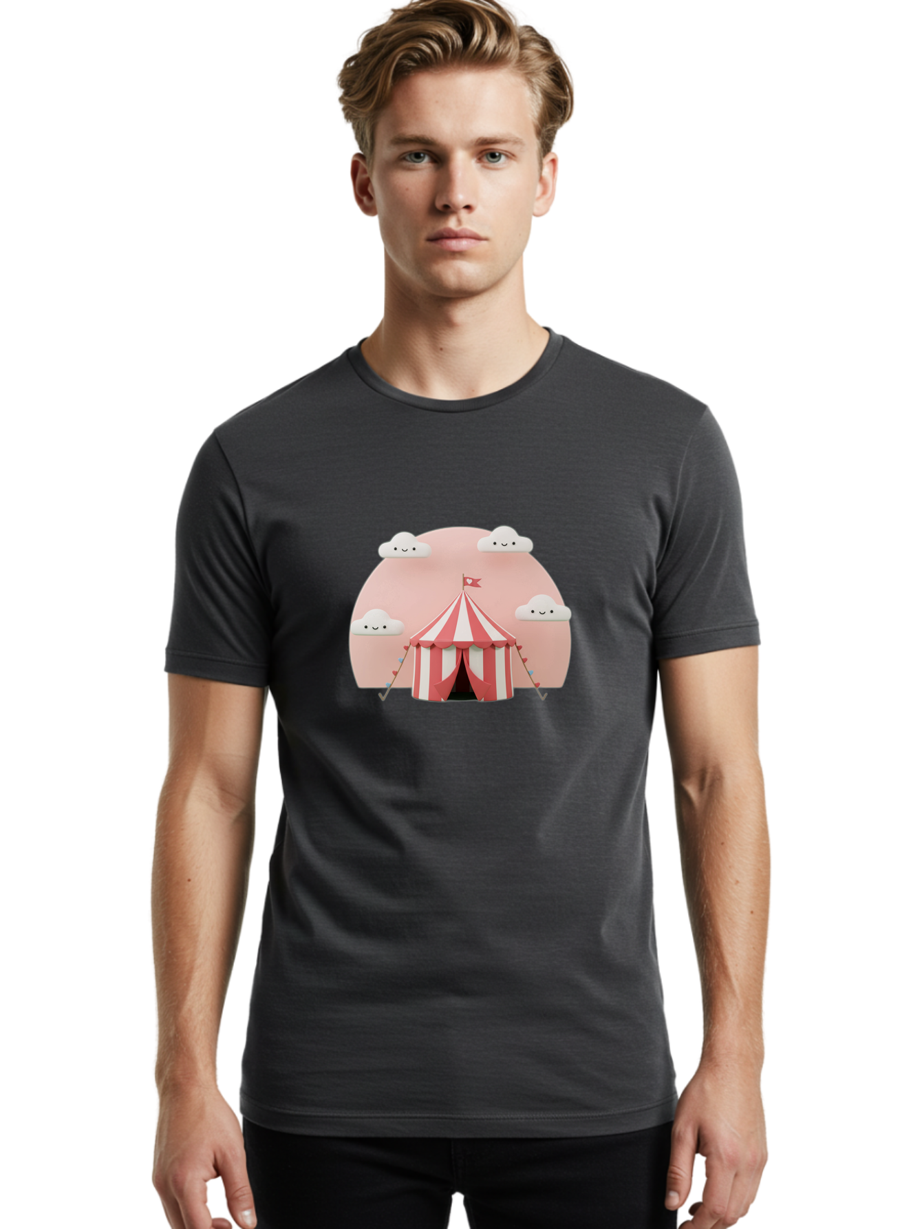 Circus-Tent Men'S Graphic Tee, 100% Cotton, Comfortable Casual Summer Wear, Machine Washable, Vintage Camera, Old Camera, Antique Camera, Black Camera, Classic Photography, Photography Equipment, Nostalgic Device, Film Camera, Camera Art Baj404