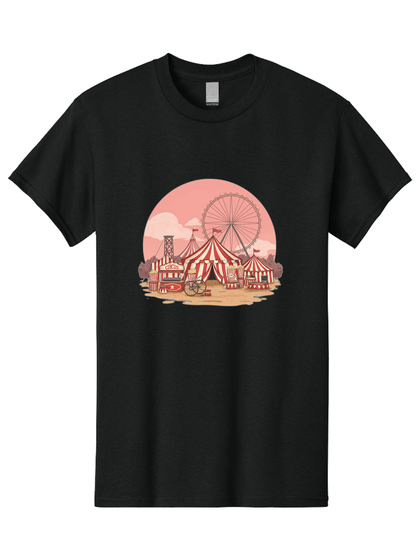 Circus Men'S Graphic Tee, 100% Cotton, Comfortable Casual Summer Wear, Machine Washable, Vintage Camera, Old Camera, Antique Camera, Black Camera, Classic Photography, Photography Equipment, Nostalgic Device, Film Camera, Camera Art Baj405