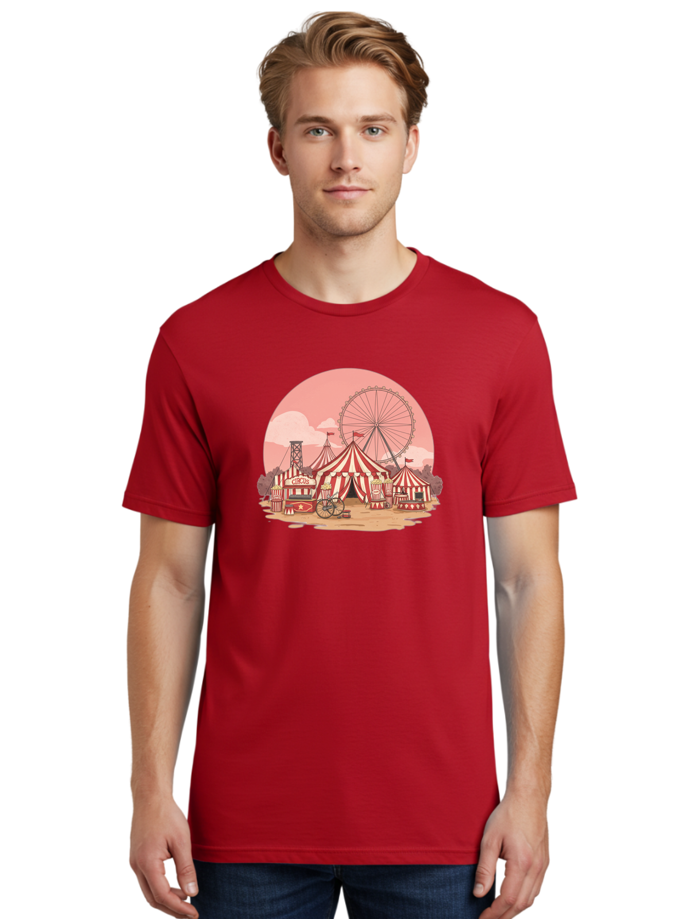 Circus Men'S Graphic Tee, 100% Cotton, Comfortable Casual Summer Wear, Machine Washable, Vintage Camera, Old Camera, Antique Camera, Black Camera, Classic Photography, Photography Equipment, Nostalgic Device, Film Camera, Camera Art Baj405