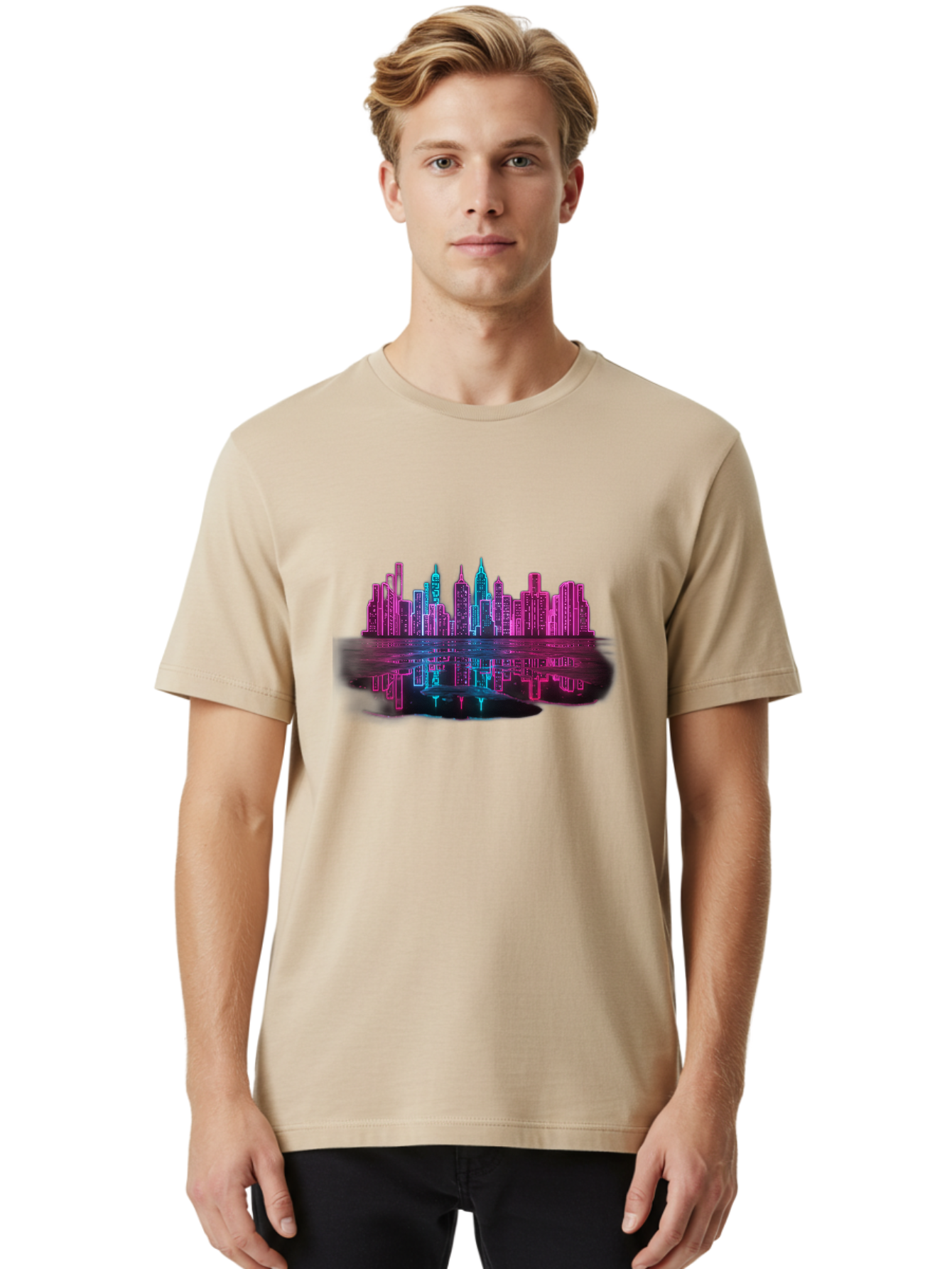 City-Skyline Men'S Graphic Tee, 100% Cotton, Comfortable Casual Summer Wear, Machine Washable, Vintage Camera, Old Camera, Antique Camera, Black Camera, Classic Photography, Photography Equipment, Nostalgic Device, Film Camera, Camera Art Baj406