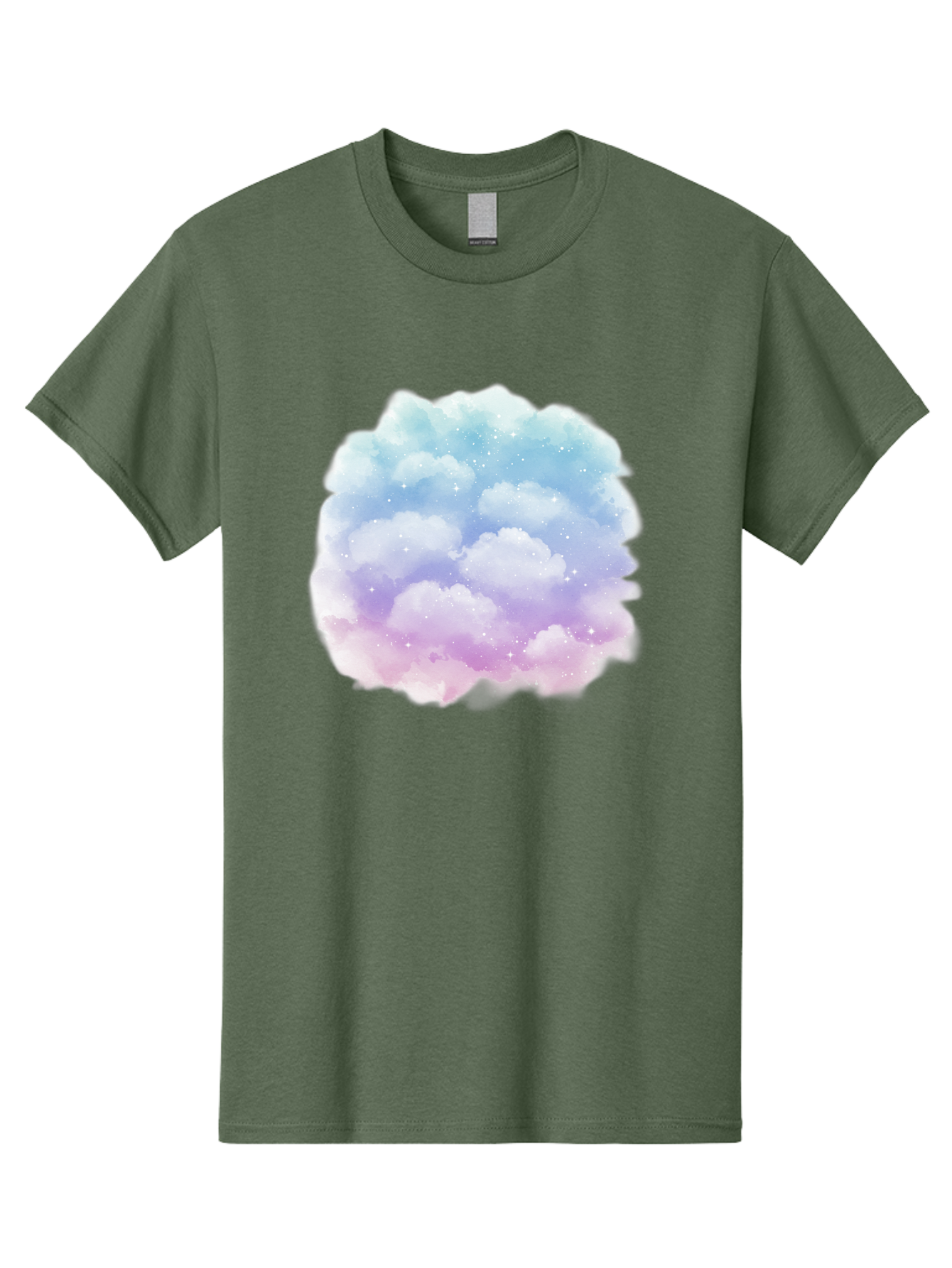 Clouds-1 Men'S Graphic Tee, 100% Cotton, Comfortable Casual Summer Wear, Machine Washable, Vintage Camera, Old Camera, Antique Camera, Black Camera, Classic Photography, Photography Equipment, Nostalgic Device, Film Camera, Camera Art Baj410