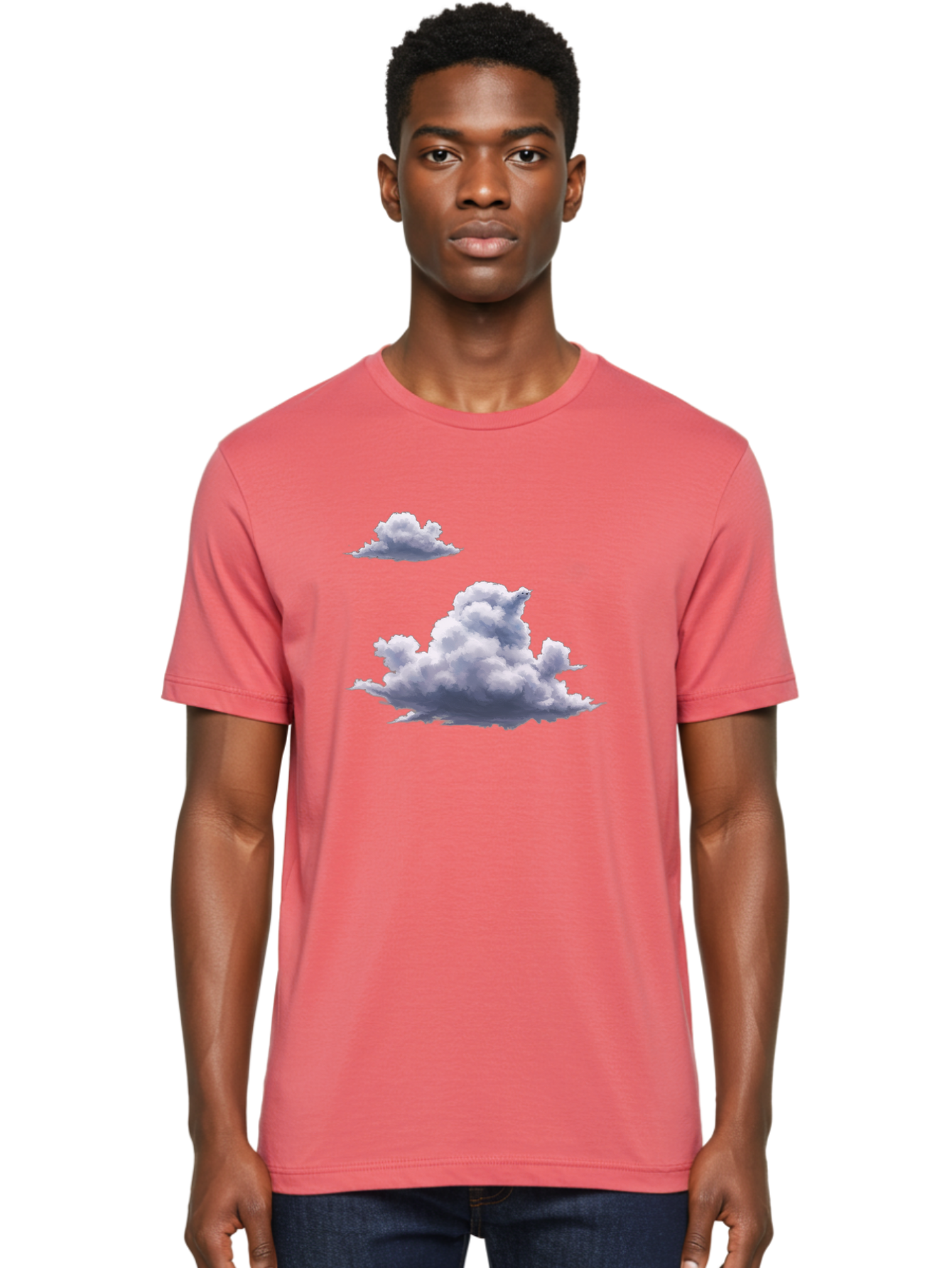 Clouds Men'S Graphic Tee, 100% Cotton, Comfortable Casual Summer Wear, Machine Washable, Vintage Camera, Old Camera, Antique Camera, Black Camera, Classic Photography, Photography Equipment, Nostalgic Device, Film Camera, Camera Art Baj411