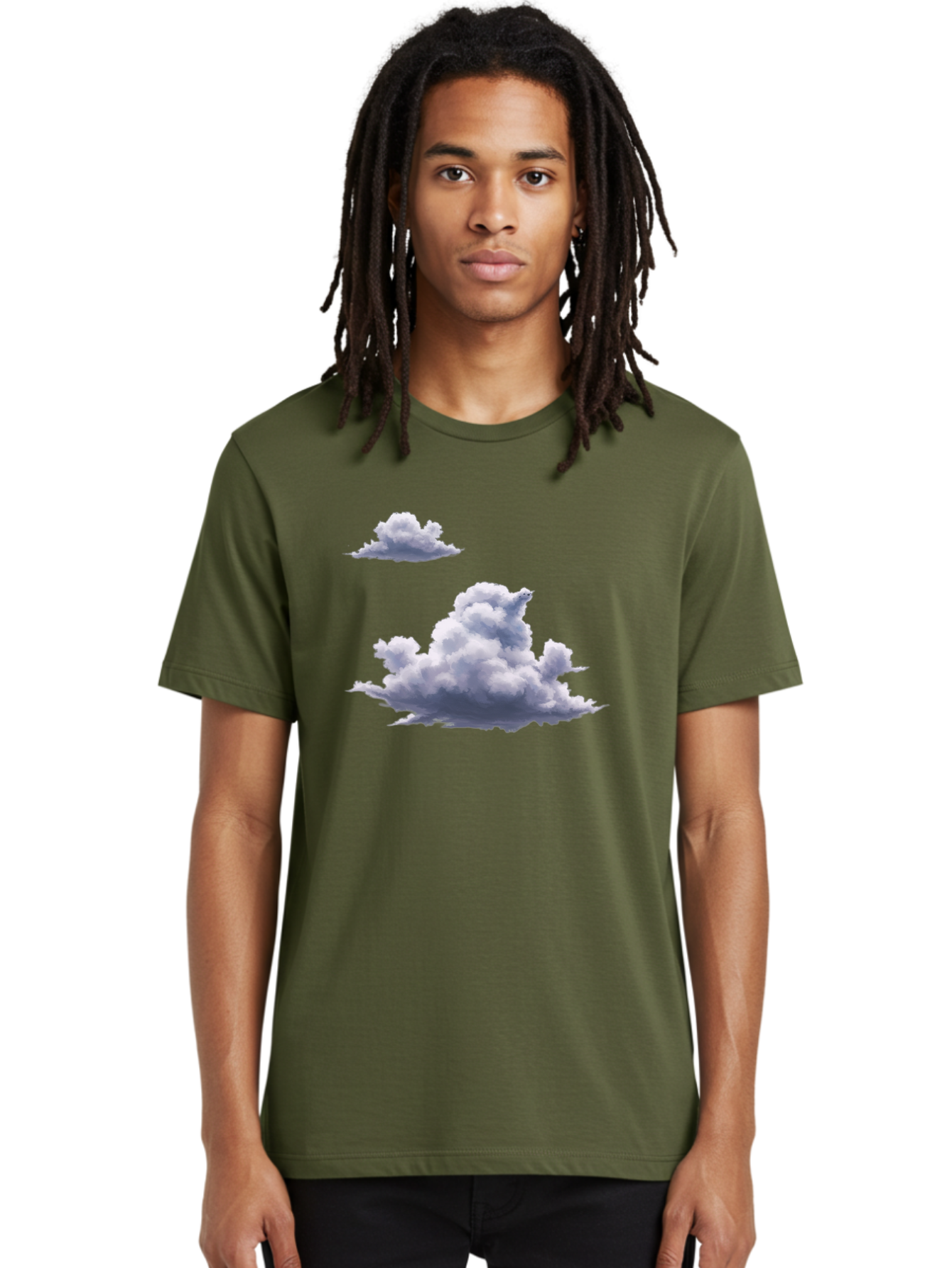 Clouds Men'S Graphic Tee, 100% Cotton, Comfortable Casual Summer Wear, Machine Washable, Vintage Camera, Old Camera, Antique Camera, Black Camera, Classic Photography, Photography Equipment, Nostalgic Device, Film Camera, Camera Art Baj411